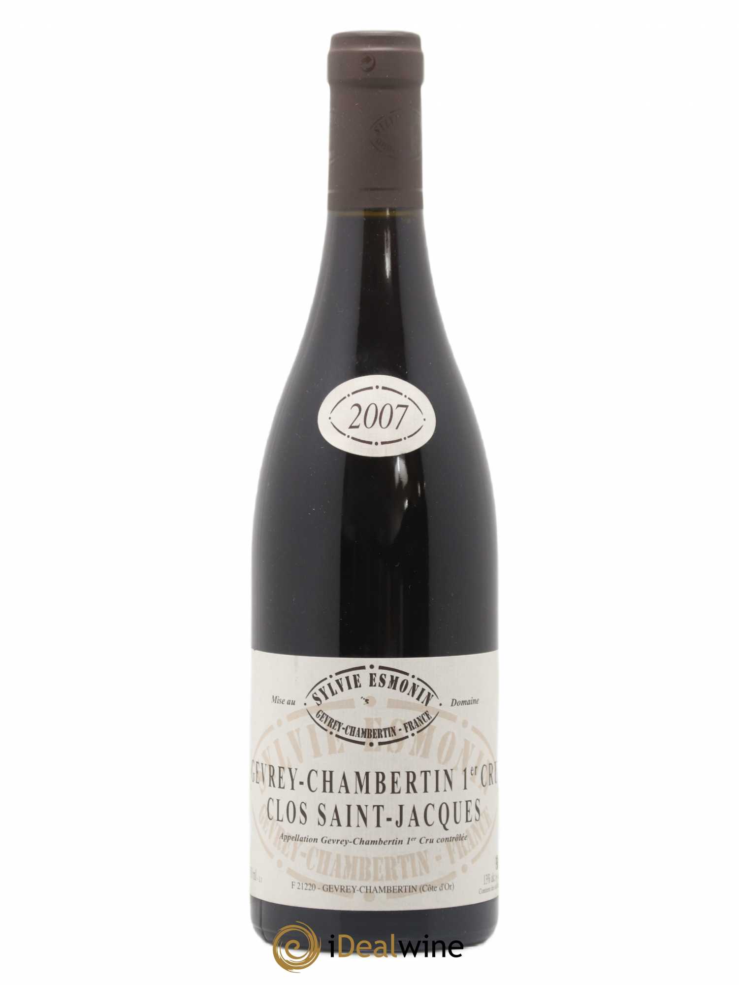 Gevrey-Chambertin 1er Cru Clos Saint Jacques Sylvie Esmonin 2007 - Lot de 1 bouteille - 0