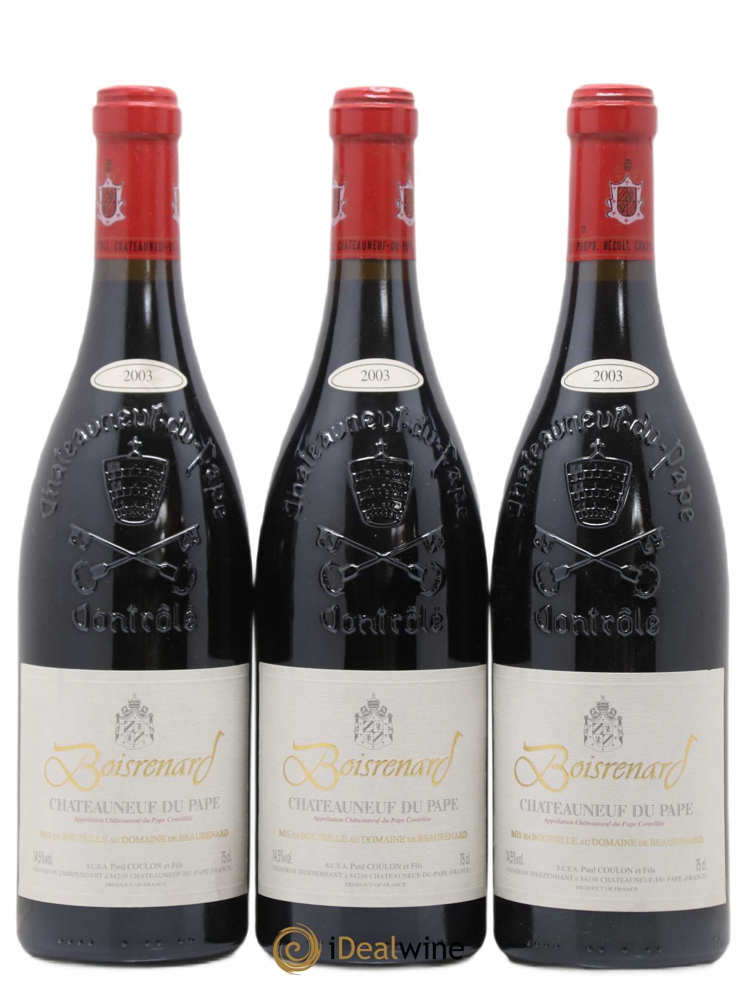 Châteauneuf-du-Pape Cuvée Boisrenard Beaurenard (Domaine de) 2003 - Lot de 3 bouteilles - 0