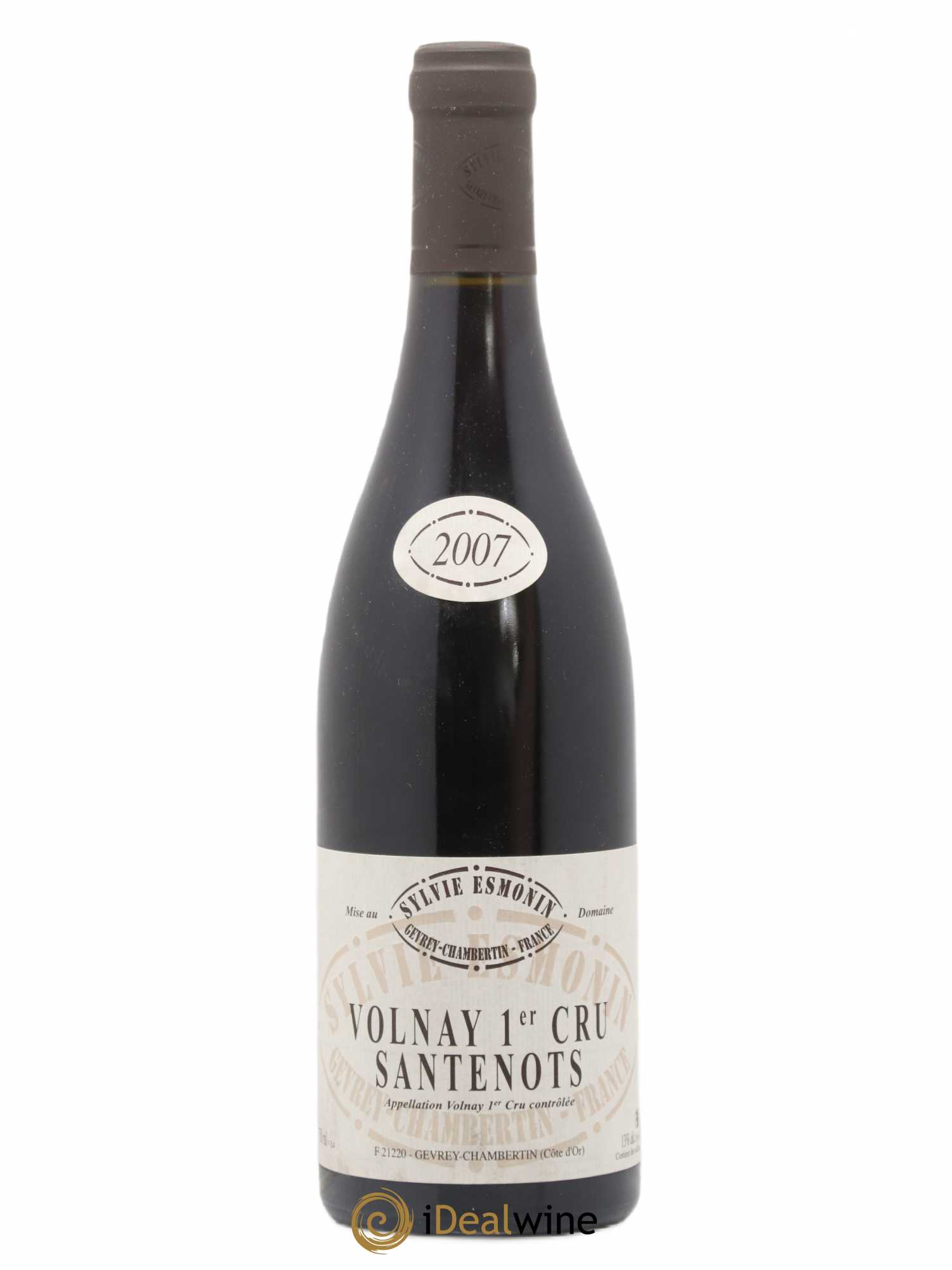 Volnay 1er Cru Santenots Sylvie Esmonin 2007 - Lot de 1 bouteille - 0
