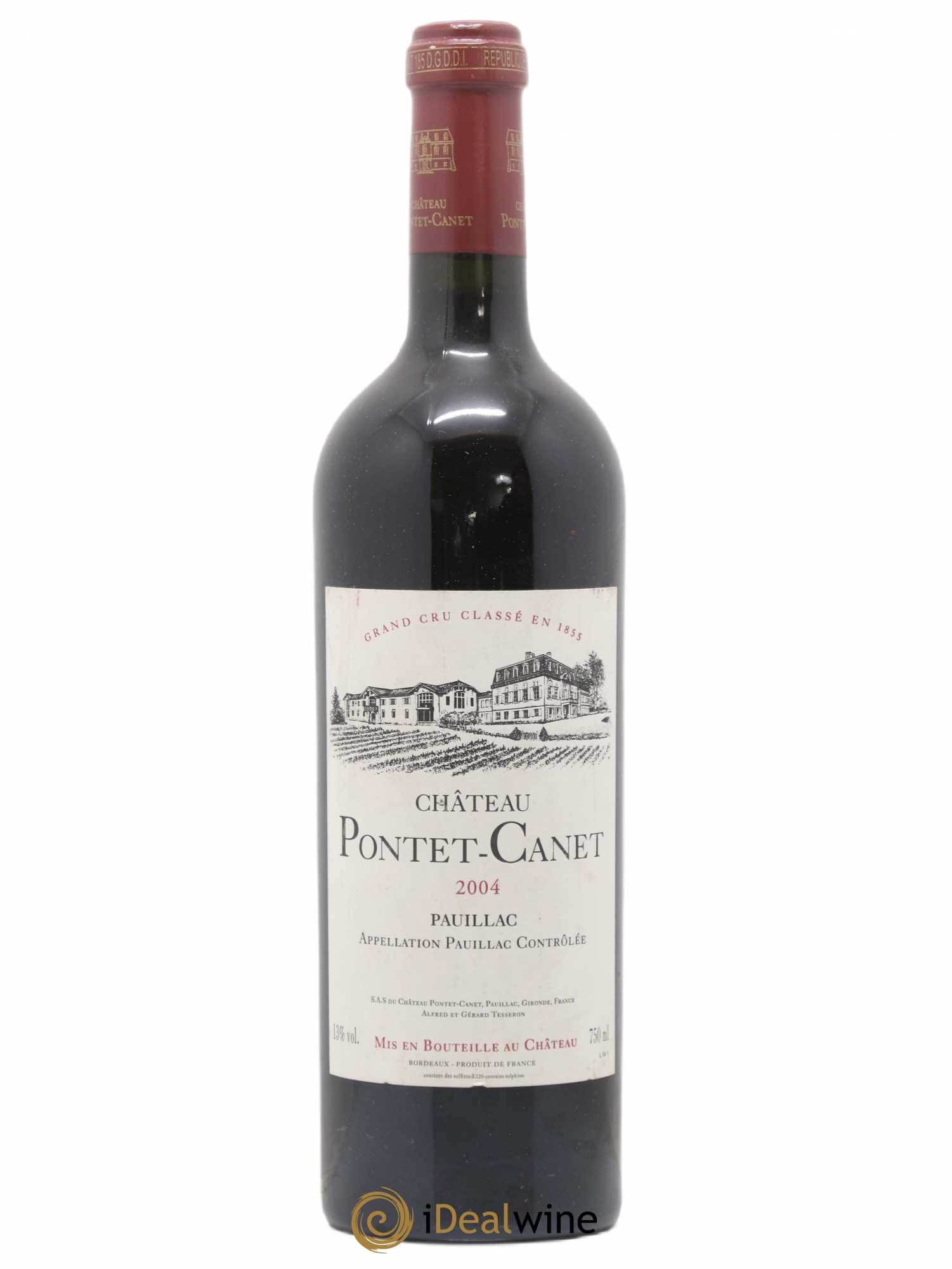 Château Pontet Canet 5ème Grand Cru Classé 2004 - Lot de 1 bouteille - 0
