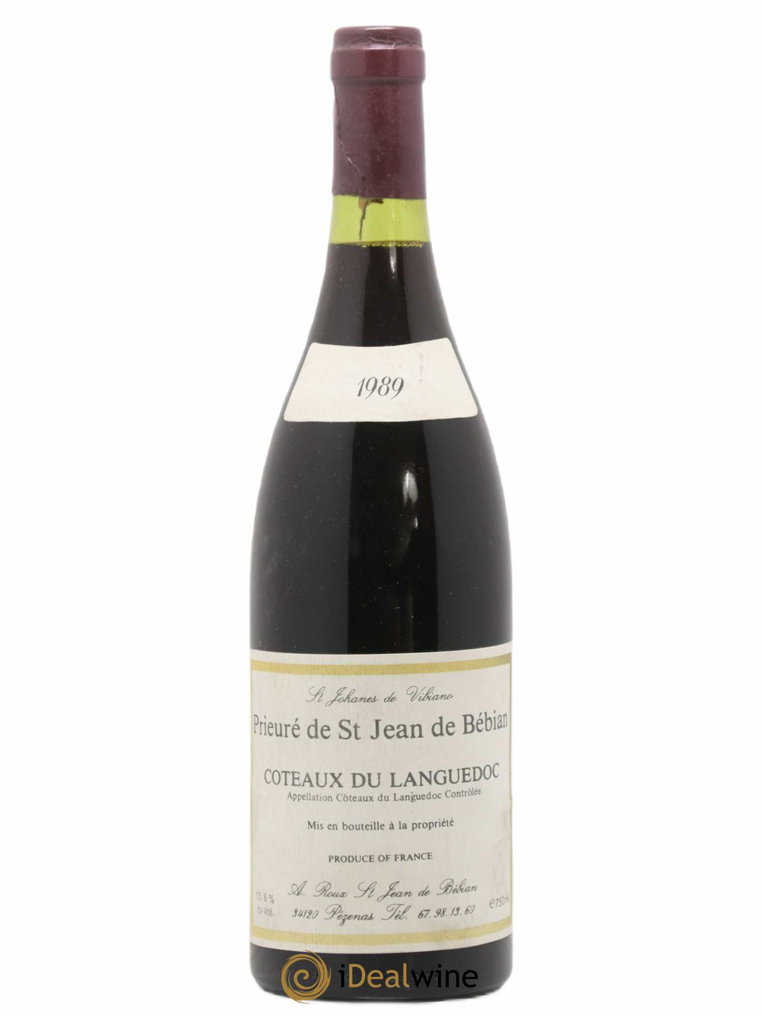 Languedoc Prieuré St-Jean de Bébian 1989 - Lot de 1 bouteille - 0