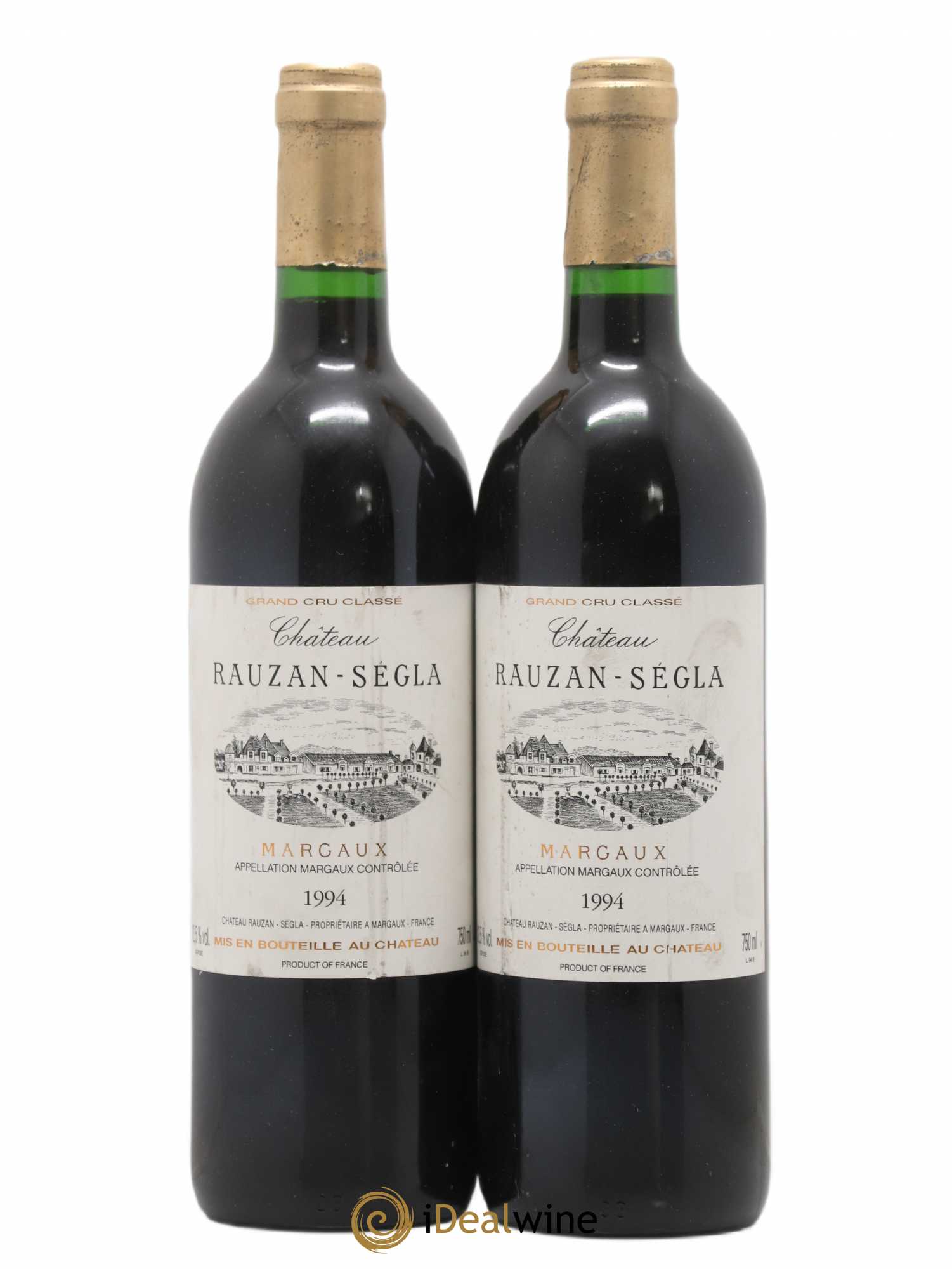 Château Rauzan Ségla Grand Cru Classé 1994 - Lot de 2 bouteilles - 0