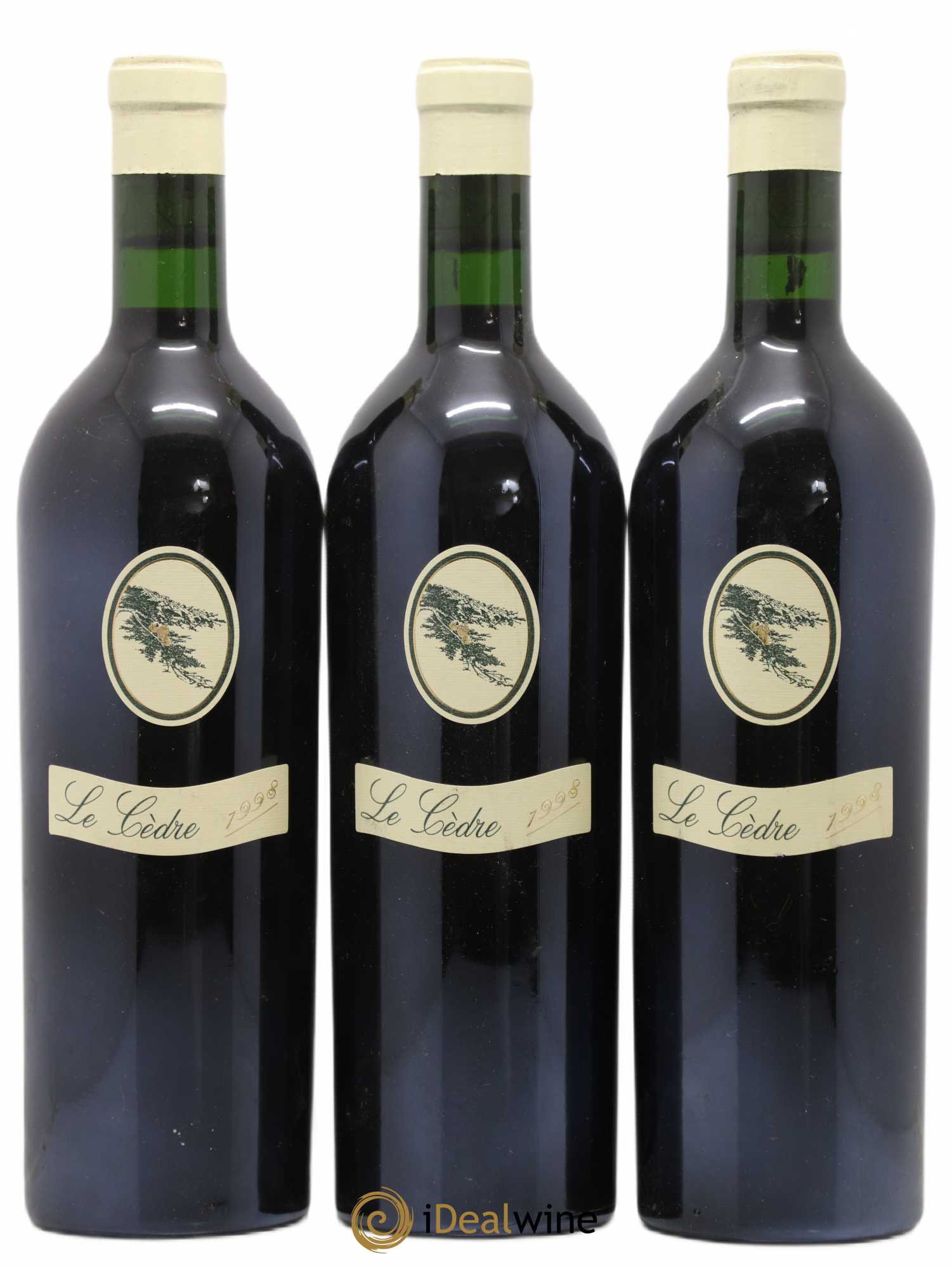 Cahors Château du Cèdre Cuvée Le Cèdre Pascal et Jean-Marc Verhaeghe Le Cèdre 1998 - Lot de 3 bouteilles - 0