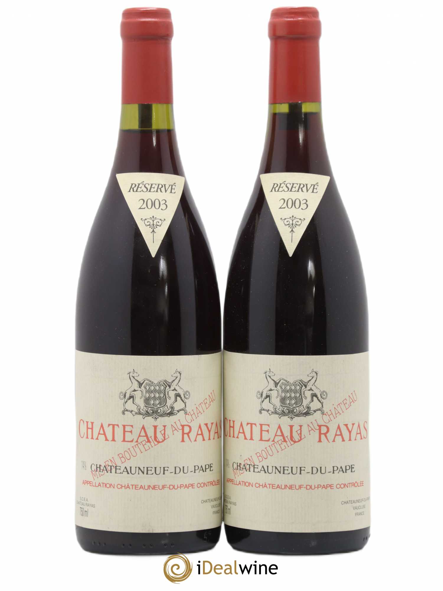 Châteauneuf-du-Pape Château Rayas Emmanuel Reynaud 2003 - Lot de 2 bouteilles - 0