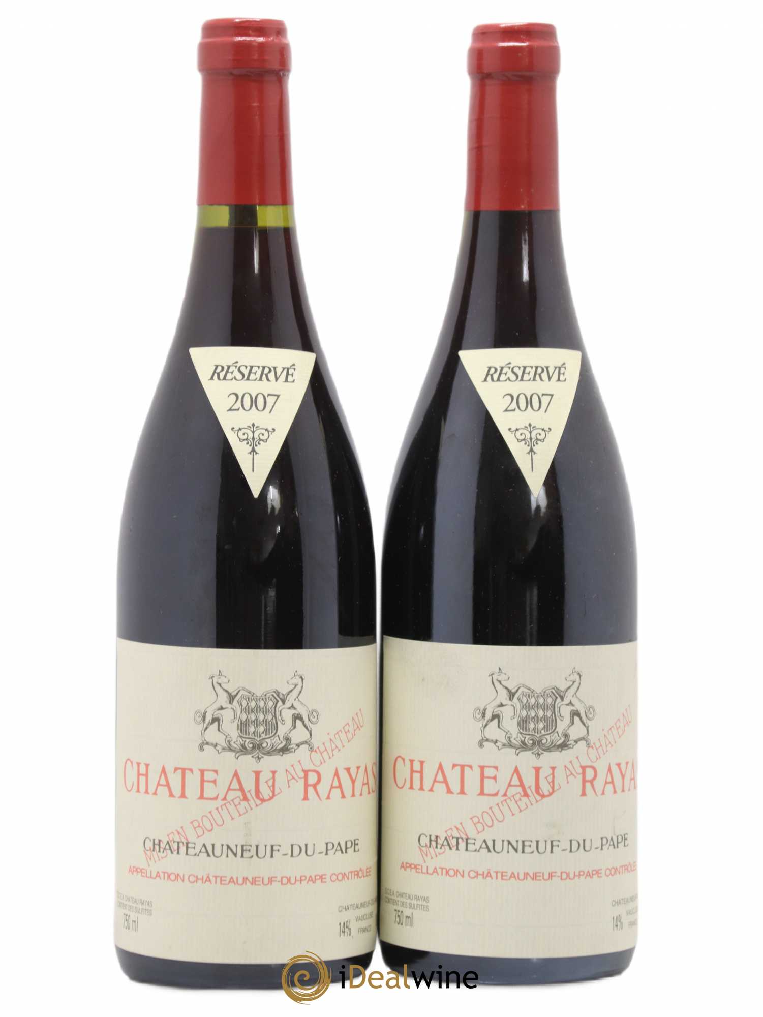 Châteauneuf-du-Pape Château Rayas Emmanuel Reynaud 2007 - Lot de 2 bouteilles - 0