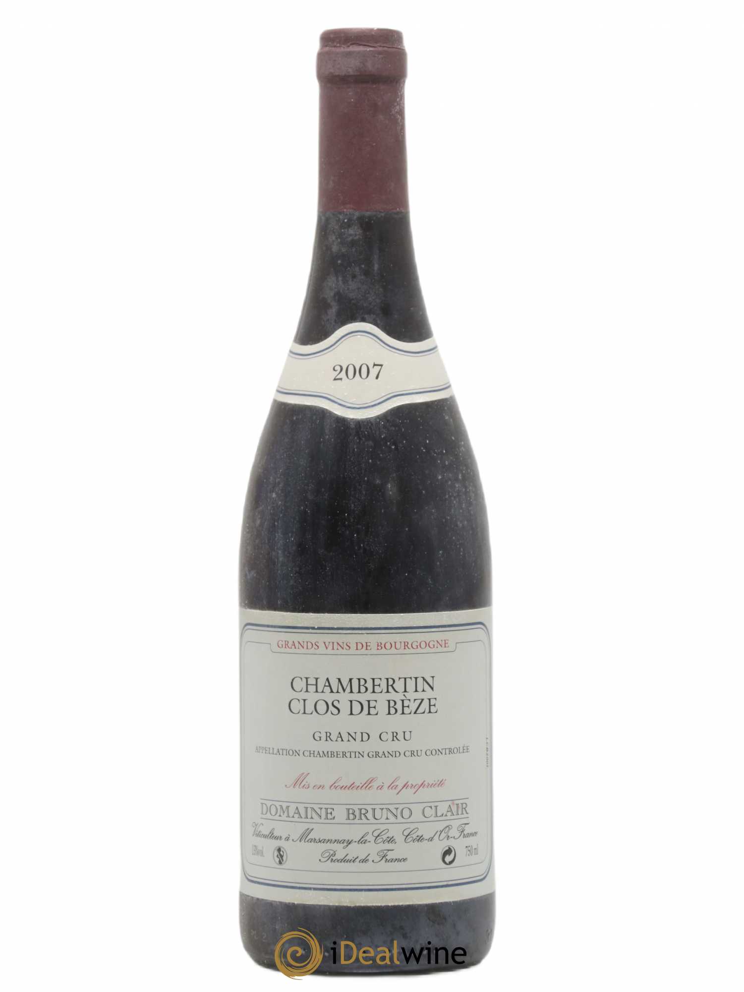 Chambertin Clos de Bèze Grand Cru Bruno Clair (Domaine) 2007 - Lot de 1 bouteille - 0