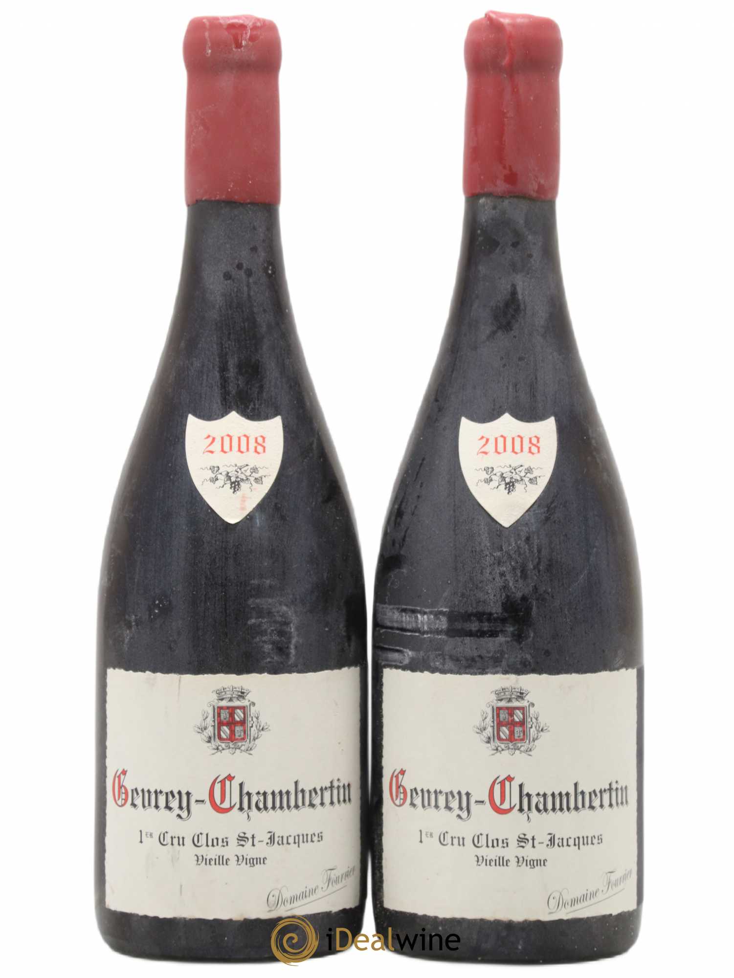 Gevrey-Chambertin 1er Cru Clos Saint-Jacques Vieille Vigne Fourrier (Domaine) 2008 - Lot de 2 bouteilles - 0