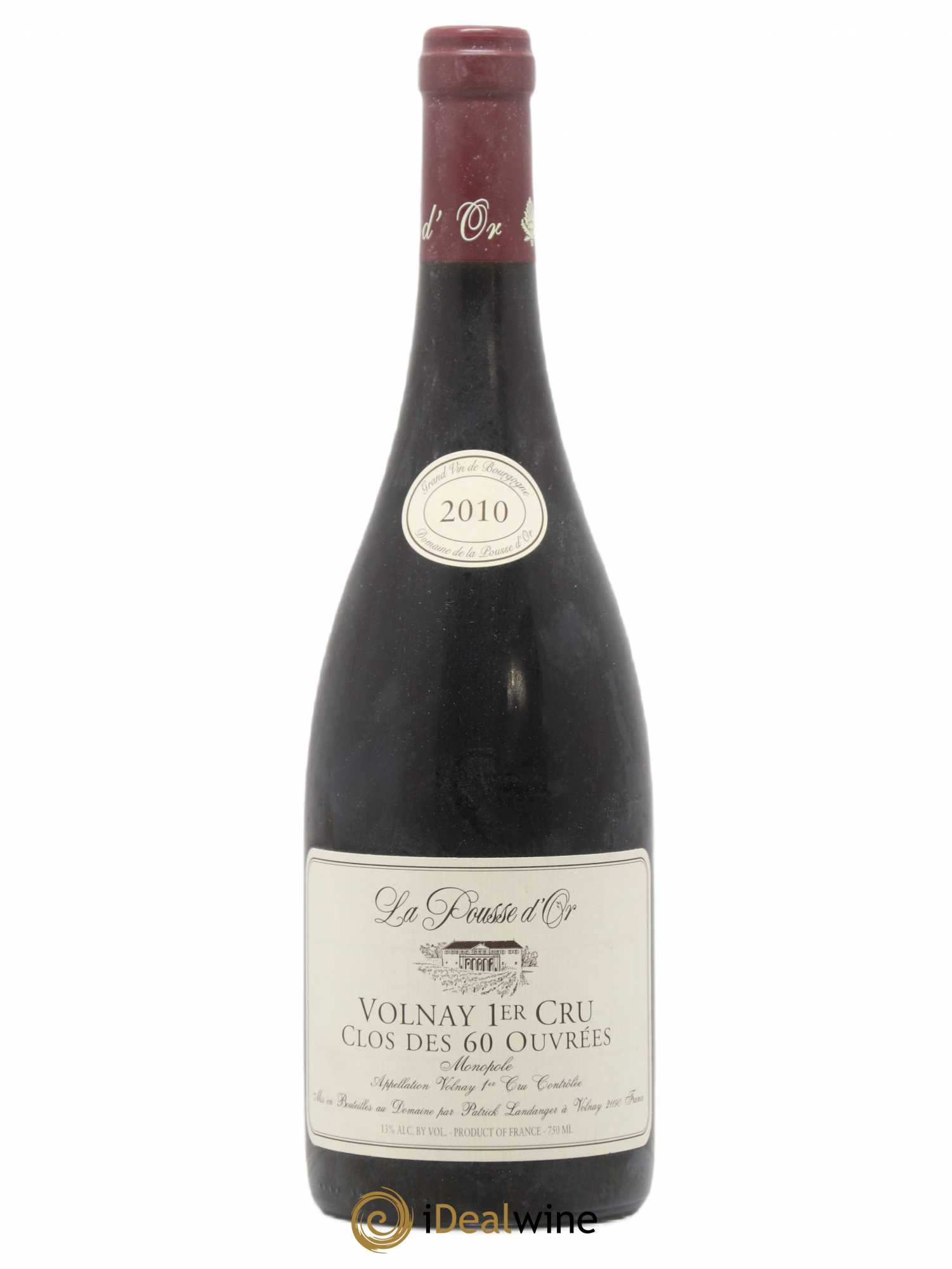 Volnay 1er Cru Clos des 60 ouvrées La Pousse d'Or (Domaine de) 2010 - Lot de 1 bouteille - 0
