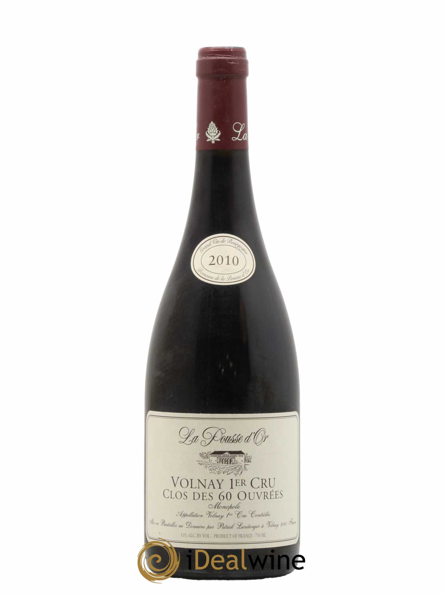 Volnay 1er Cru Clos des 60 ouvrées La Pousse d'Or (Domaine de) 2010 - Lot de 1 bouteille - 0