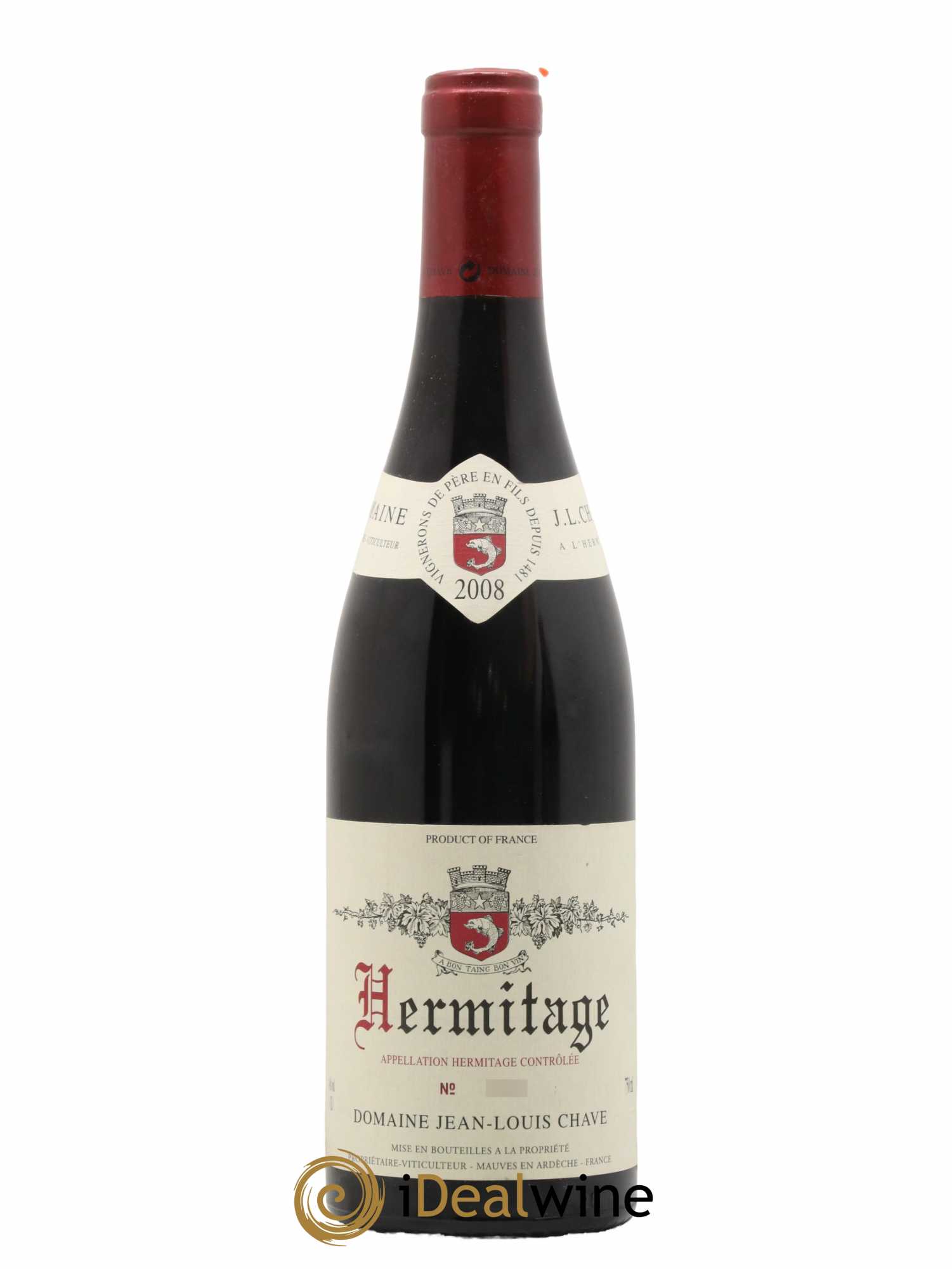 Hermitage Jean-Louis Chave 2008 - Lot de 1 bouteille - 0