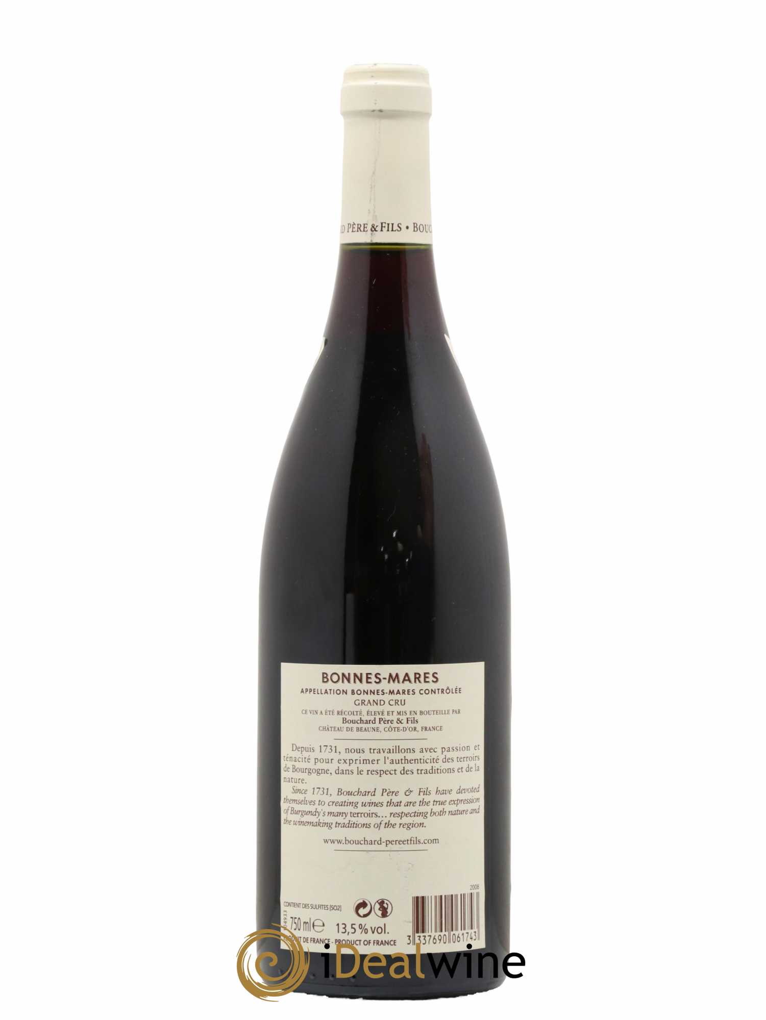 Bonnes-Mares Grand Cru Bouchard Père & Fils 2008 - Lot de 1 bouteille - 1