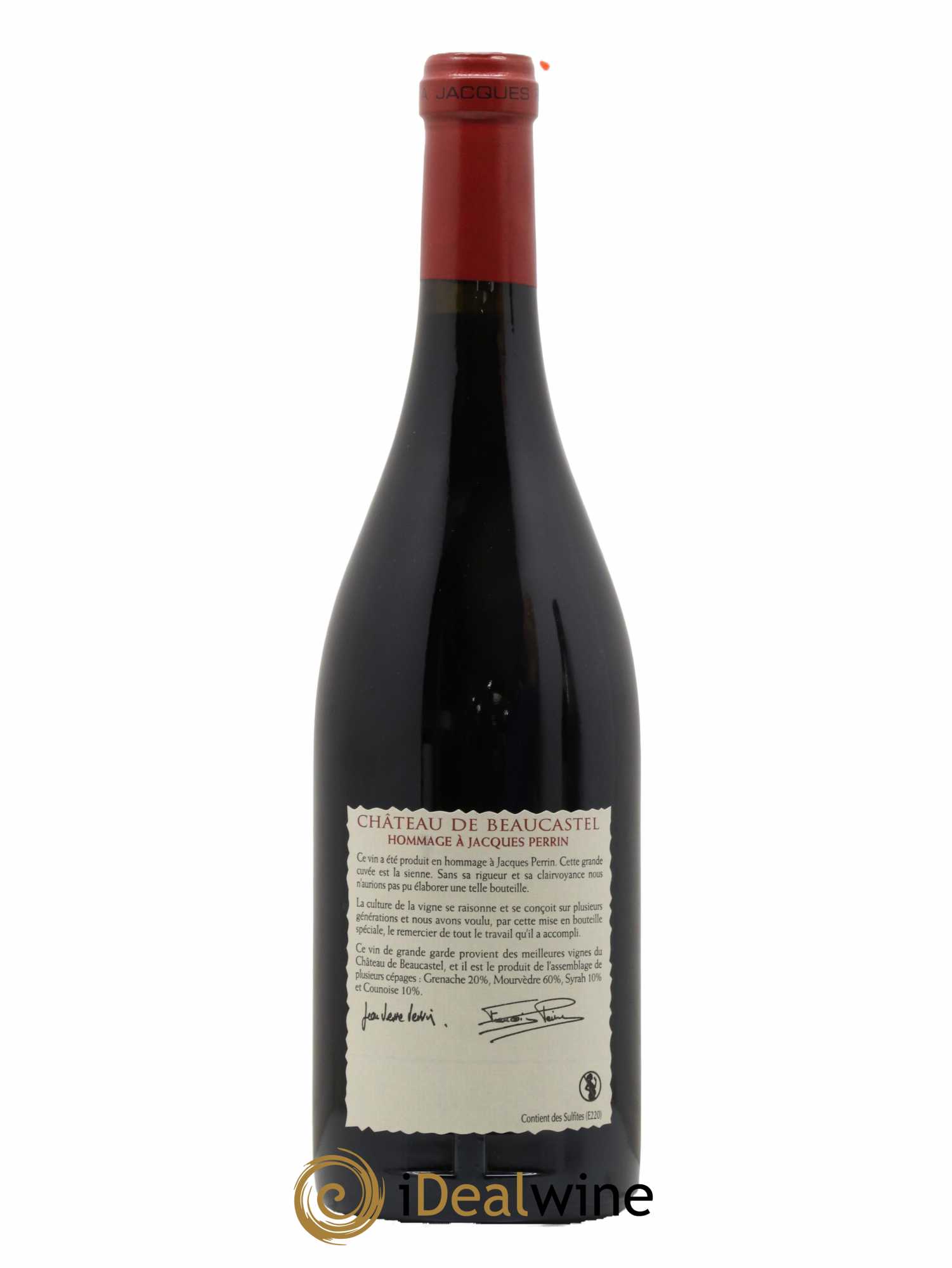 Châteauneuf-du-Pape Château de Beaucastel Hommage à Jacques Perrin Famille Perrin 2005 - Lot de 1 bouteille - 1