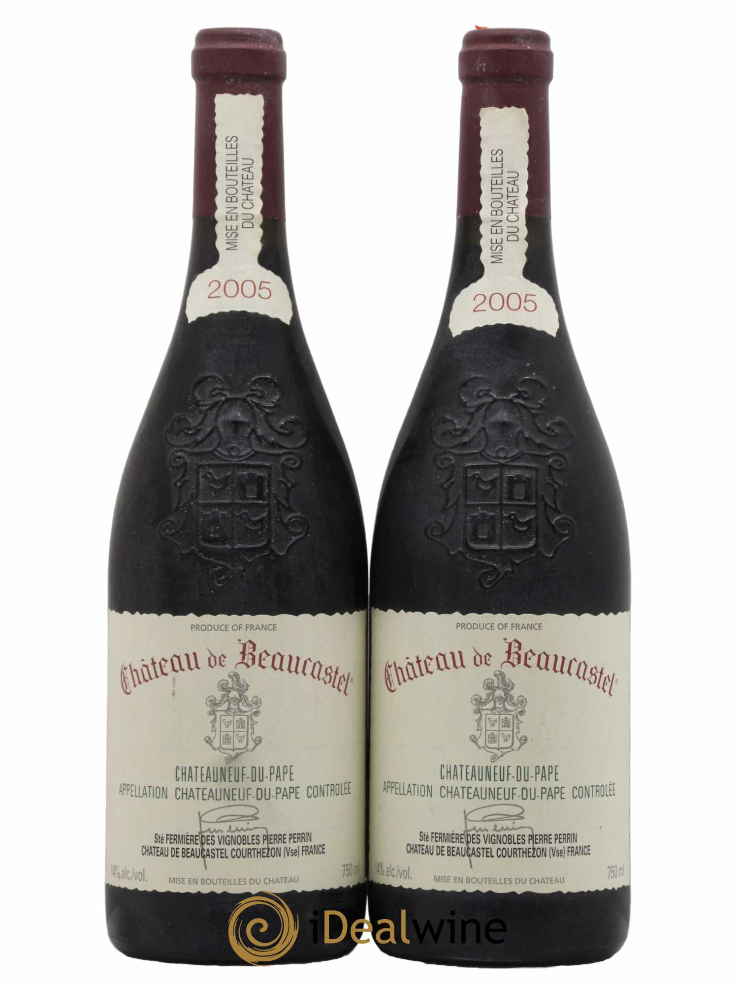 Châteauneuf-du-Pape Château de Beaucastel Famille Perrin 2005 - Lot de 2 bouteilles - 0