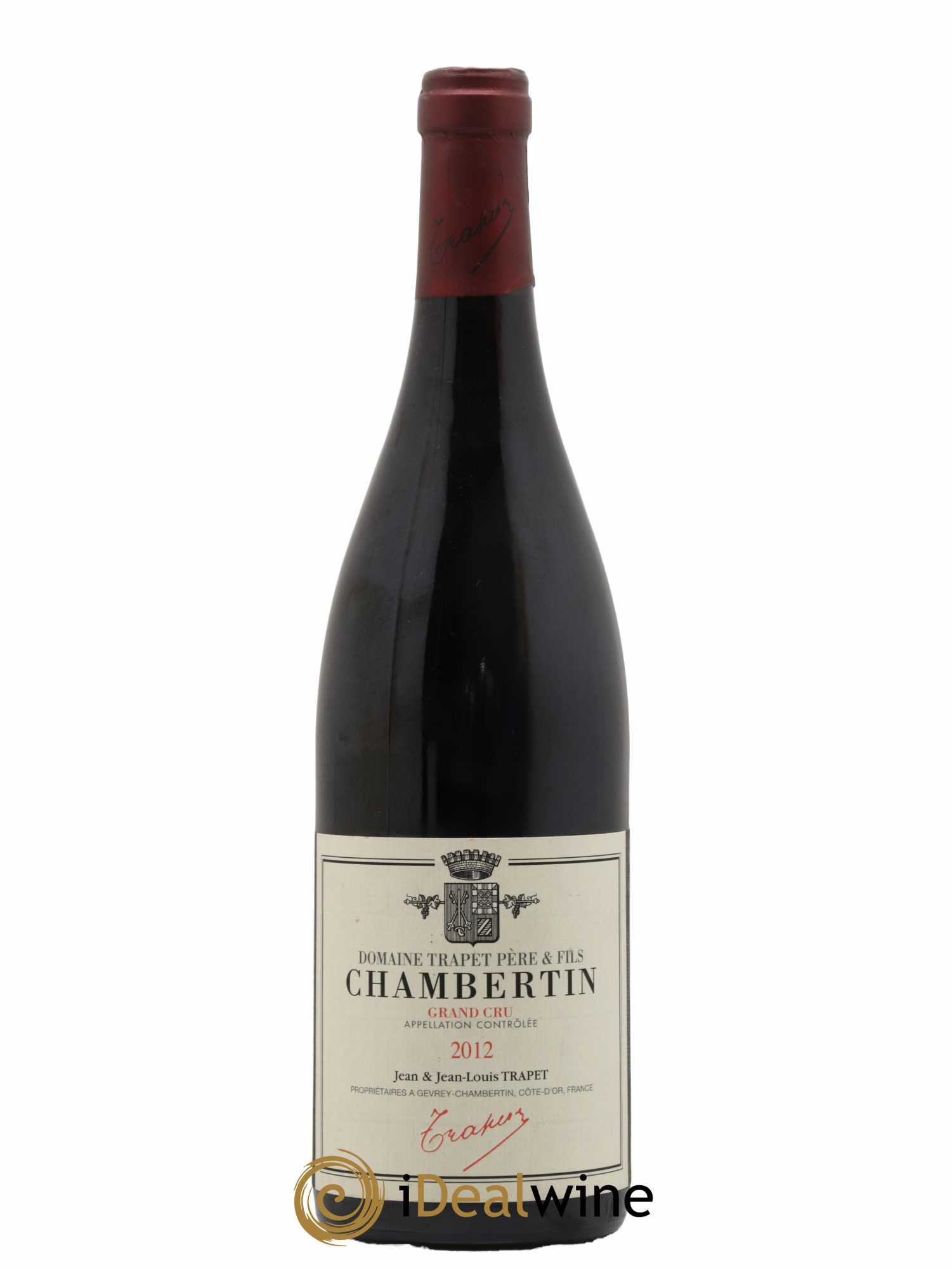 Chambertin Grand Cru Domaine Trapet 2012 - Lot de 1 bouteille - 0