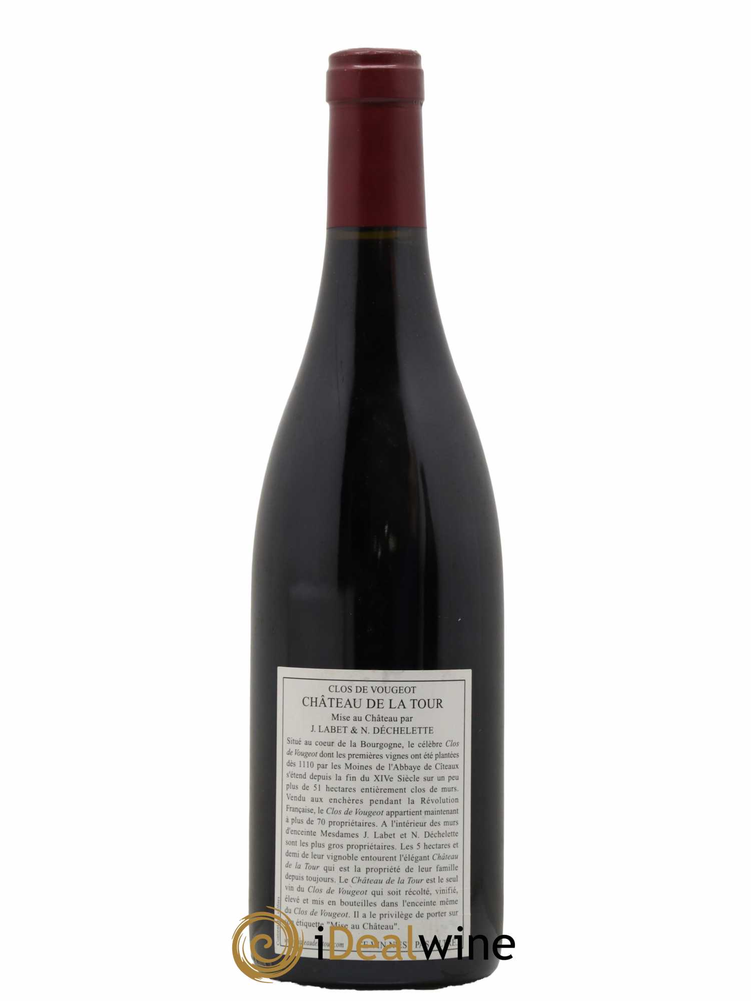 Clos de Vougeot Grand Cru Château de La Tour 2005 - Lot de 1 bouteille - 1