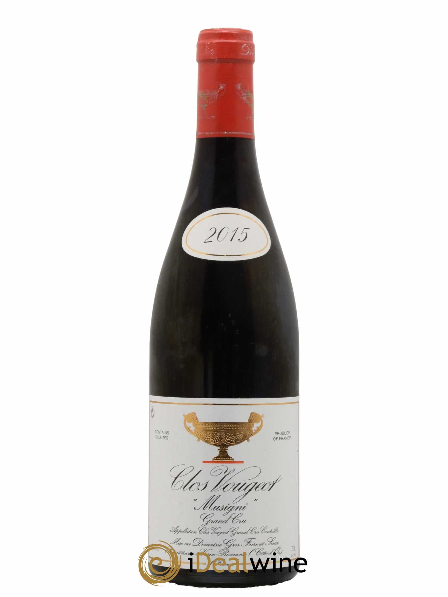 Clos de Vougeot Grand Cru Musigni Gros Frère & Soeur 2015 - Lot de 1 bouteille - 0