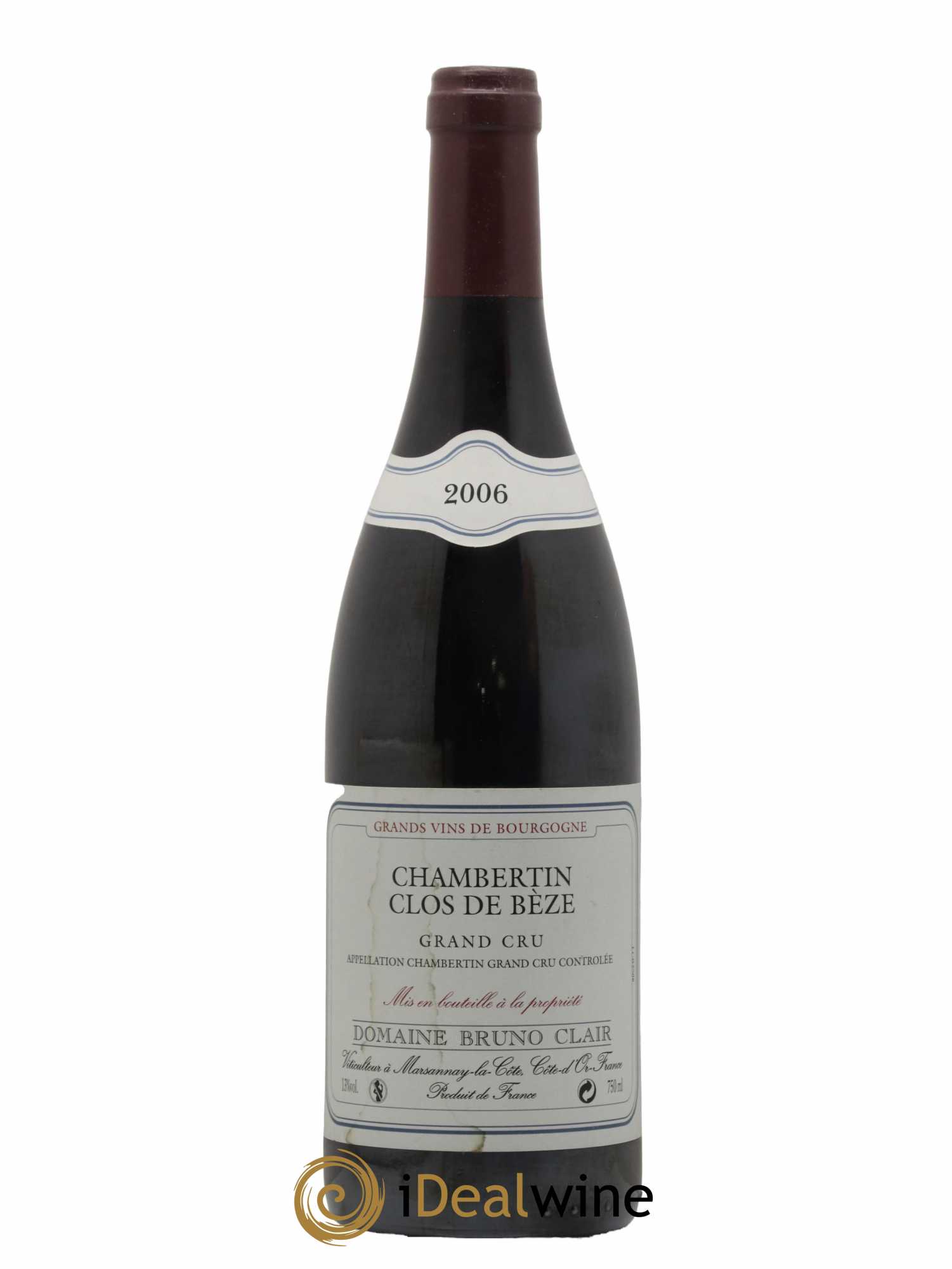 Chambertin Clos de Bèze Grand Cru Bruno Clair (Domaine) 2006 - Lot de 1 bouteille - 0