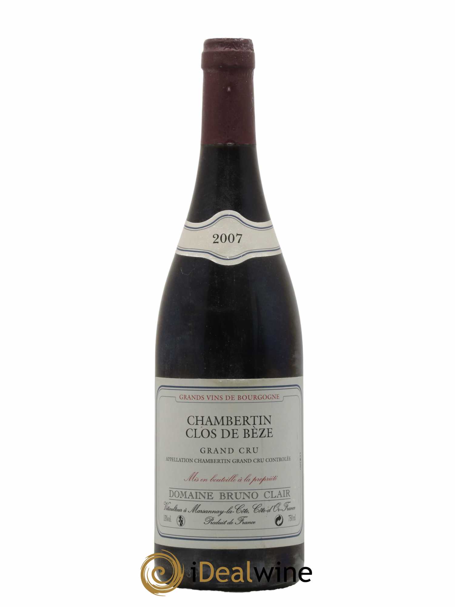 Chambertin Clos de Bèze Grand Cru Bruno Clair (Domaine) 2007 - Lot de 1 bouteille - 0