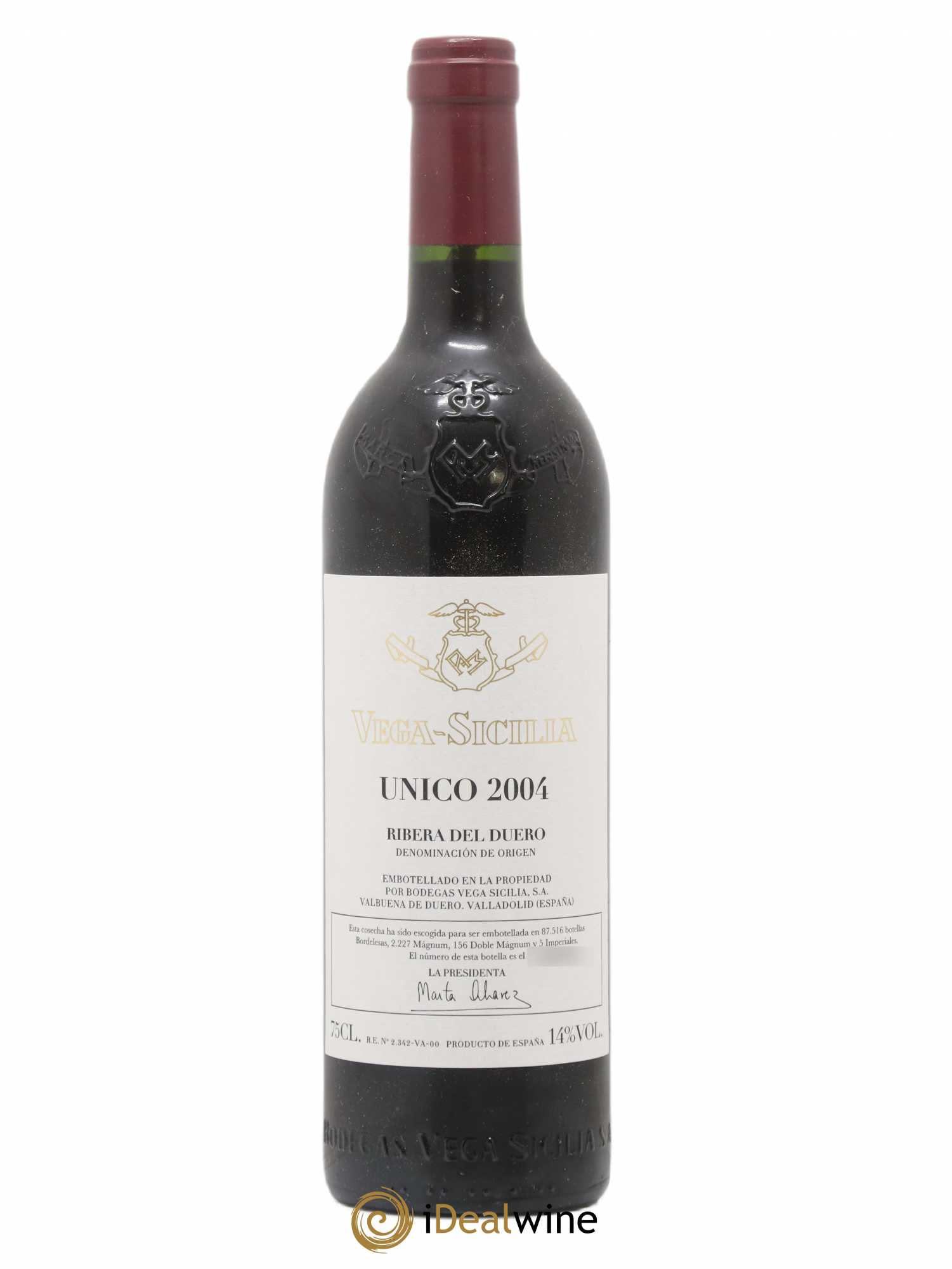 Ribera Del Duero DO Vega Sicilia Unico Famille Alvarez 2004 - Lot de 1 bouteille - 0