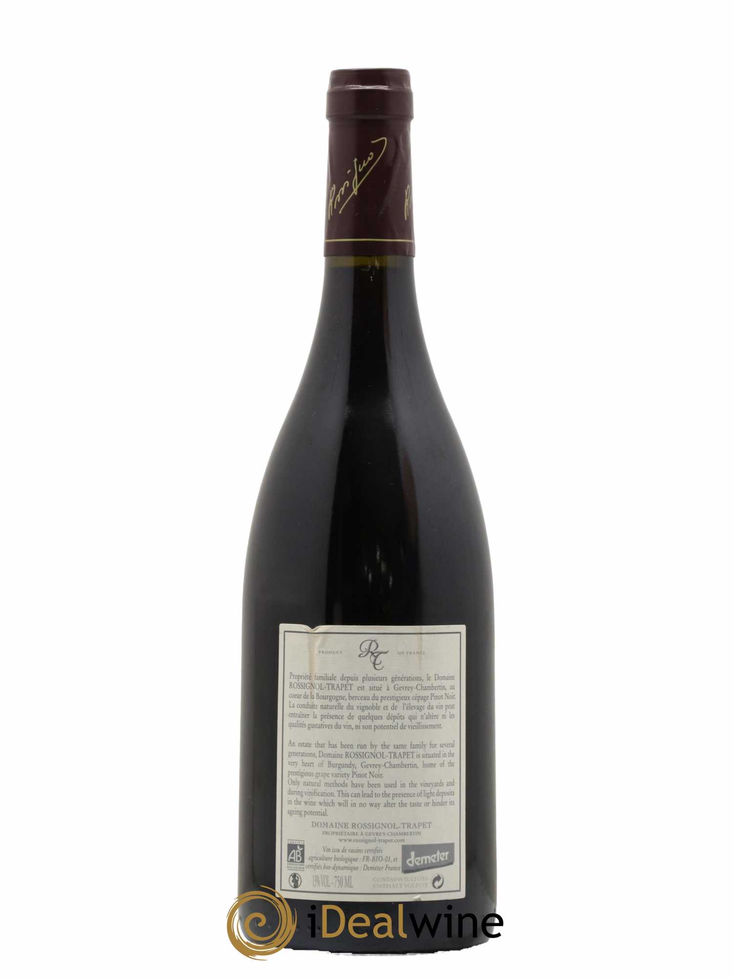 Chambertin Grand Cru Rossignol-Trapet (Domaine) 2008 - Lot de 1 bouteille - 1