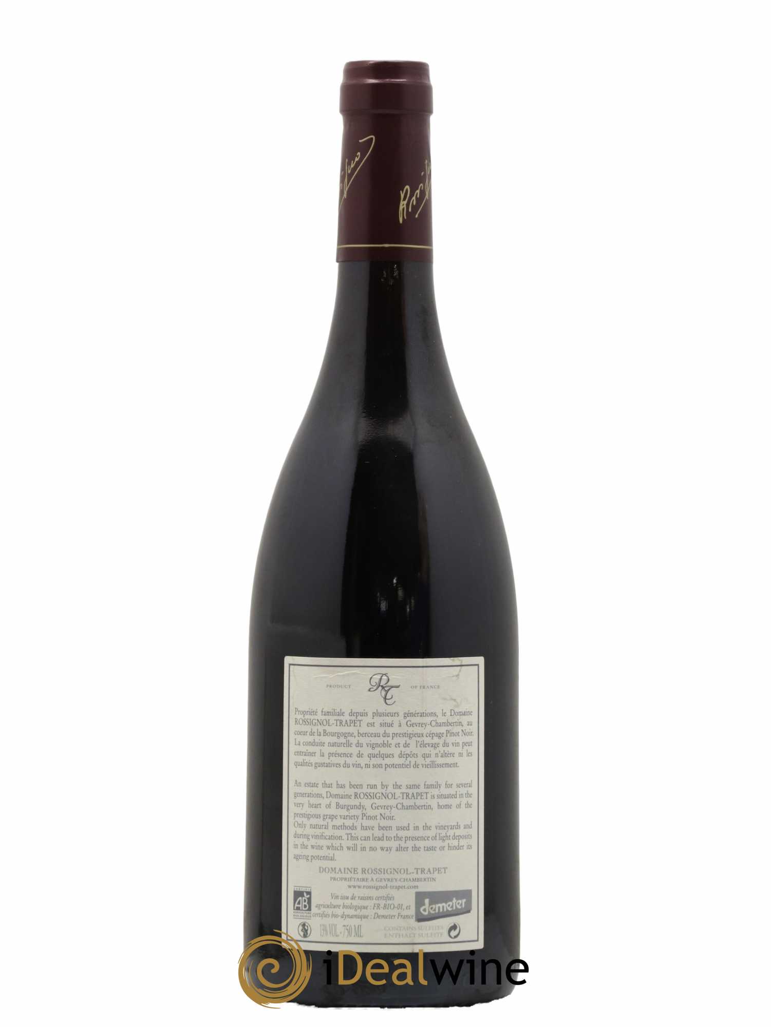 Latricières-Chambertin Grand Cru Rossignol-Trapet (Domaine) 2008 - Lot de 1 bouteille - 1