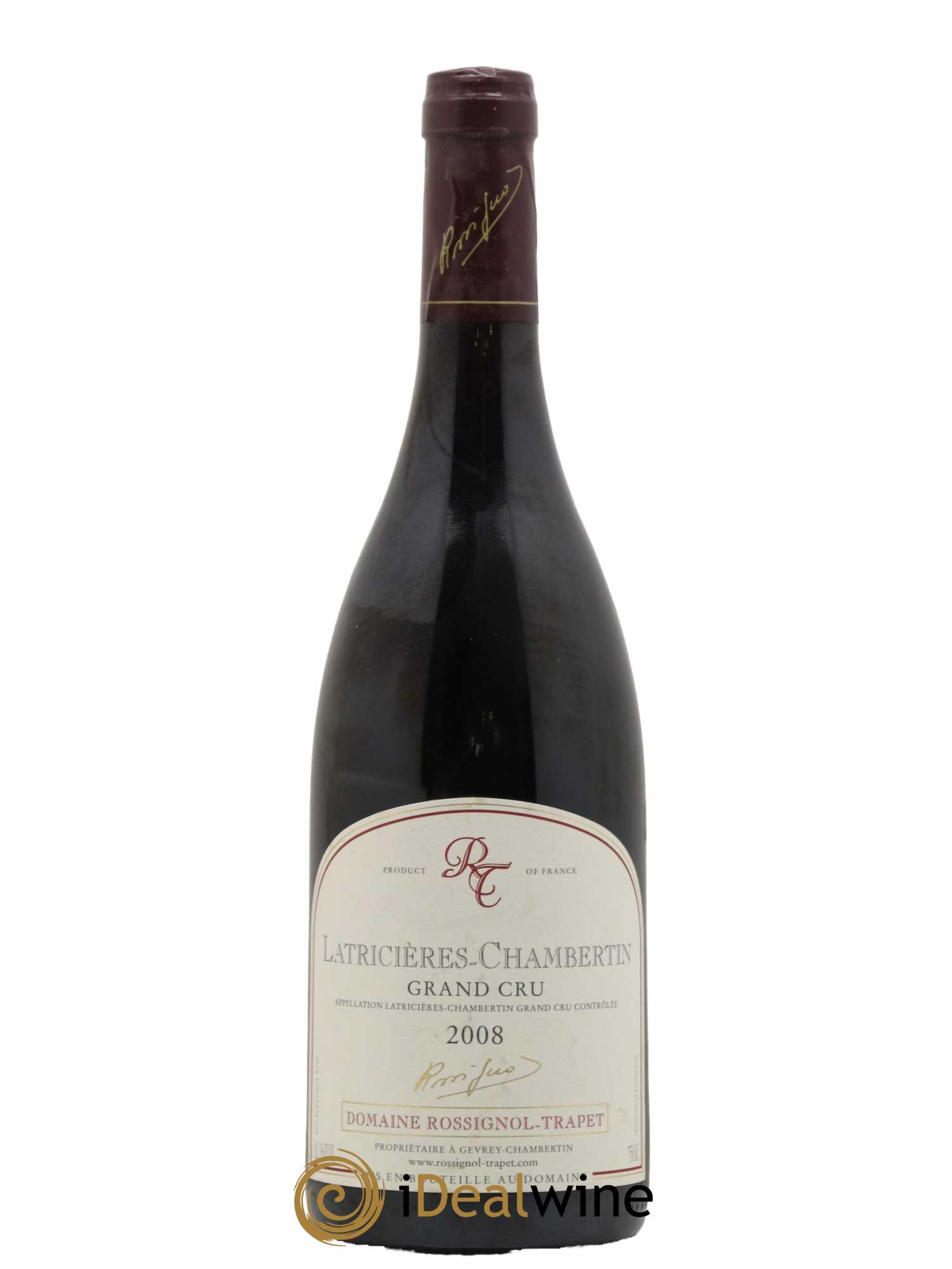 Latricières-Chambertin Grand Cru Rossignol-Trapet (Domaine) 2008 - Lot de 1 bouteille - 0