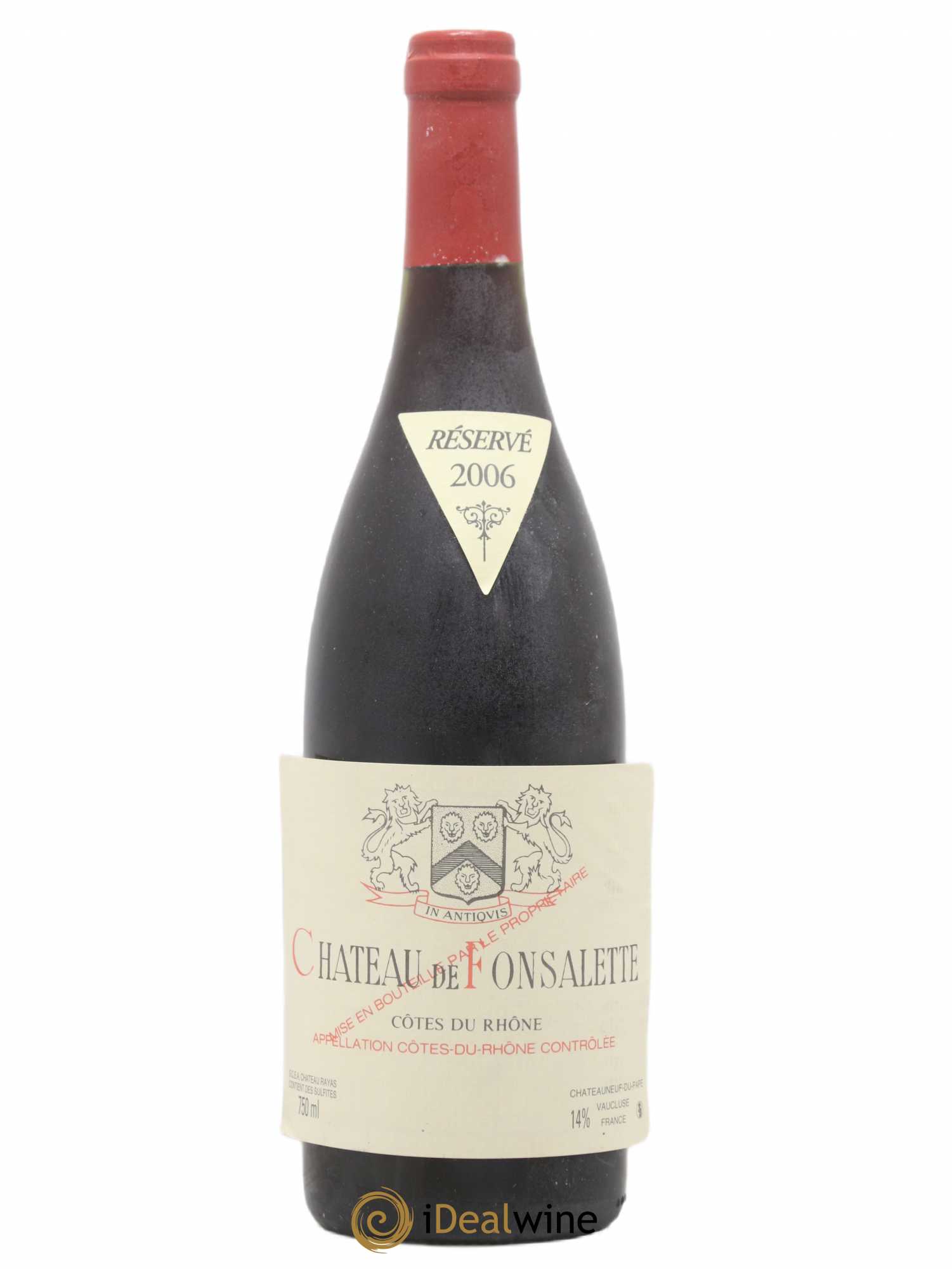 Côtes-du-Rhône Château de Fonsalette Emmanuel Reynaud 2006 - Lot de 1 bouteille - 0
