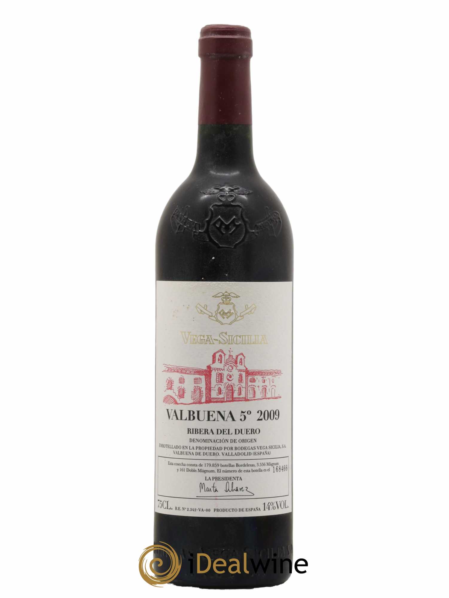 Ribera Del Duero DO Vega Sicilia Valbuena 5 ano Famille Alvarez 2009 - Lot de 1 bouteille - 0