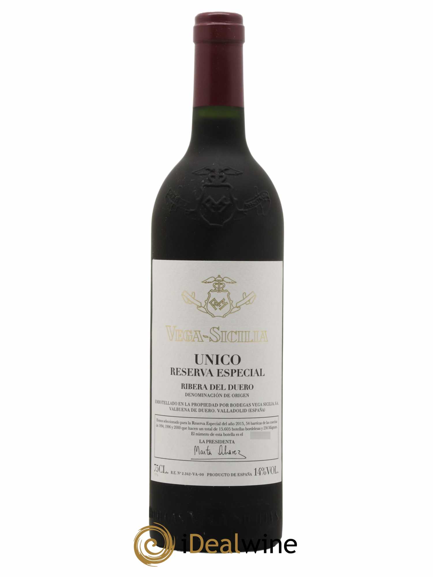Ribera Del Duero Vega Sicilia Unico Reserva Especial Famille Alvarez 1994/1996/2000 - Lot de 1 bouteille - 0
