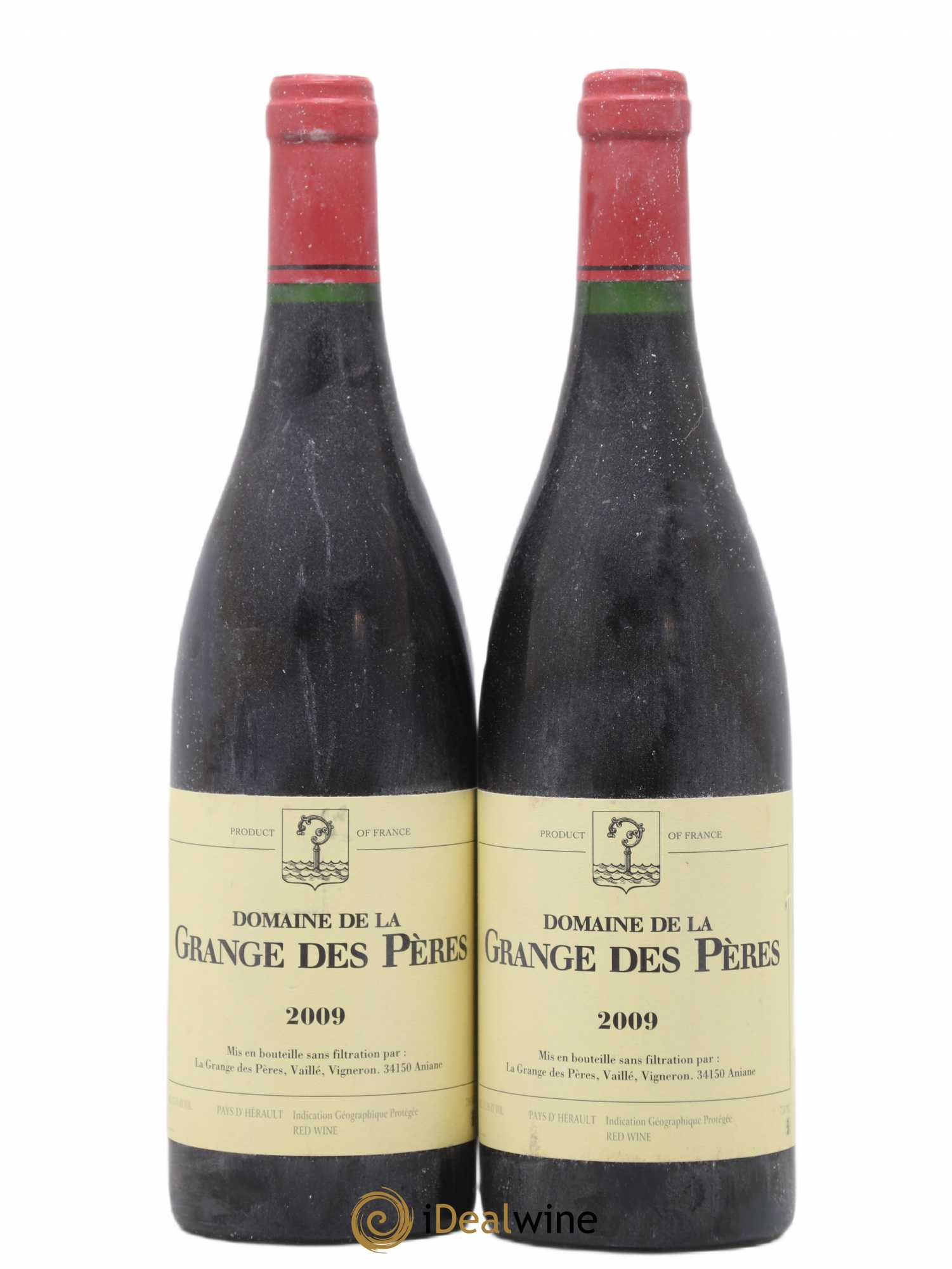 Pays d'Hérault Grange des Pères Laurent Vaillé 2009 - Lot de 2 bouteilles - 0