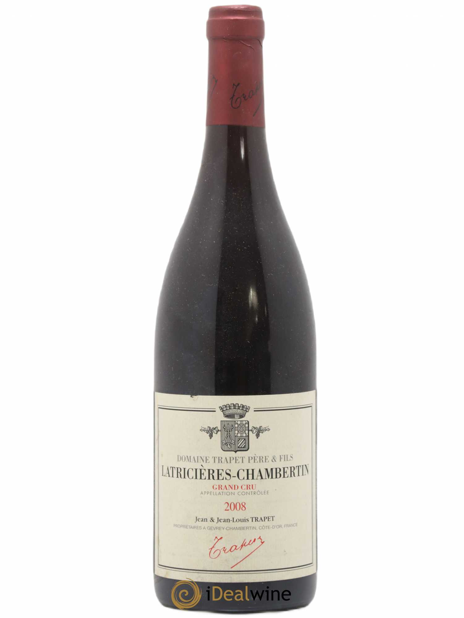 Latricières-Chambertin Grand Cru Domaine Trapet 2008 - Lot de 1 bouteille - 0