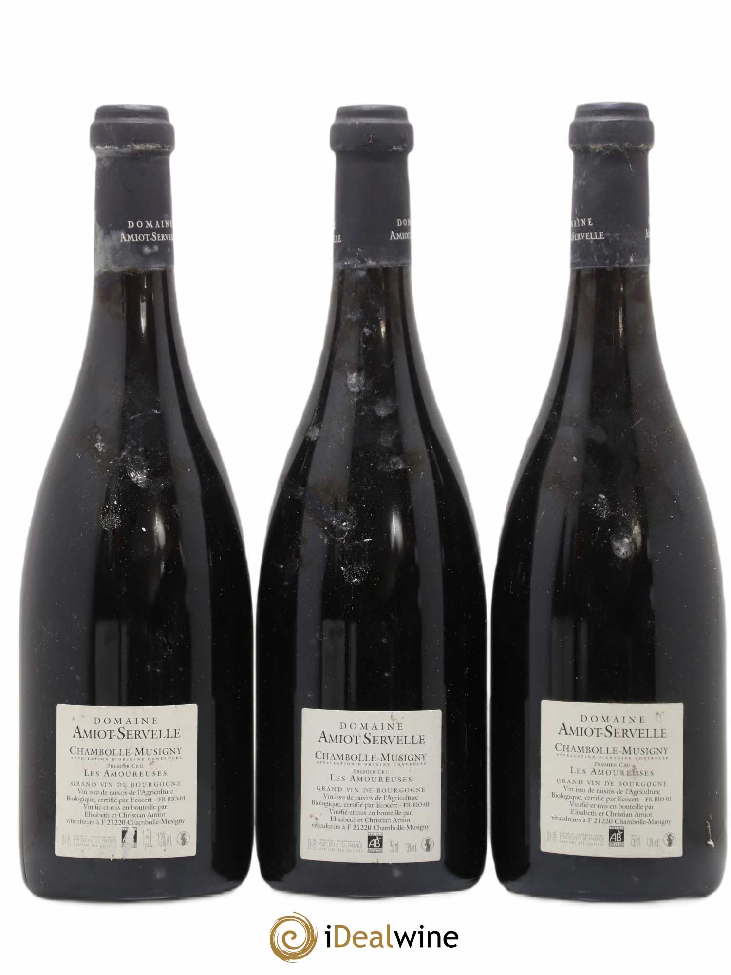 Chambolle-Musigny 1er Cru Les Amoureuses Amiot-Servelle 2008 - Lot de 3 bouteilles - 1