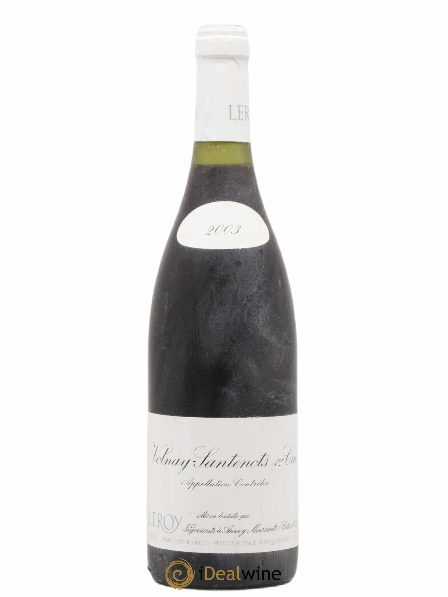 Volnay 1er Cru Santenots Leroy SA 2003 - Lot de 1 bouteille - 0