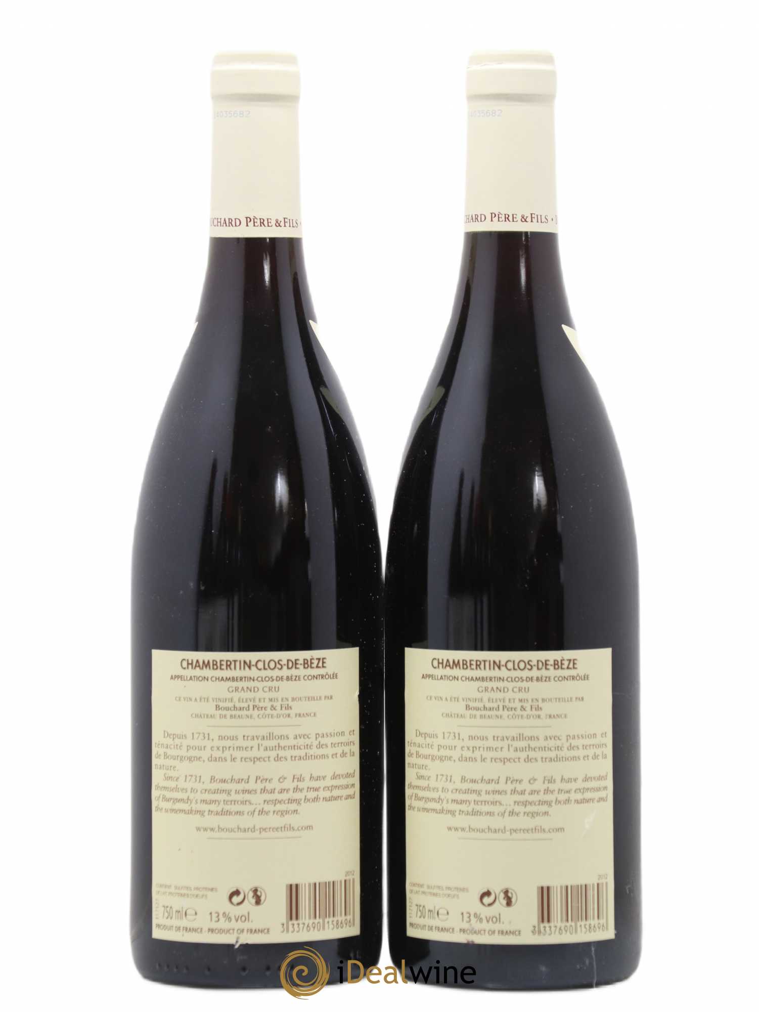 Chambertin Clos de Bèze Grand Cru Bouchard Père & Fils 2012 - Lot de 2 bouteilles - 1