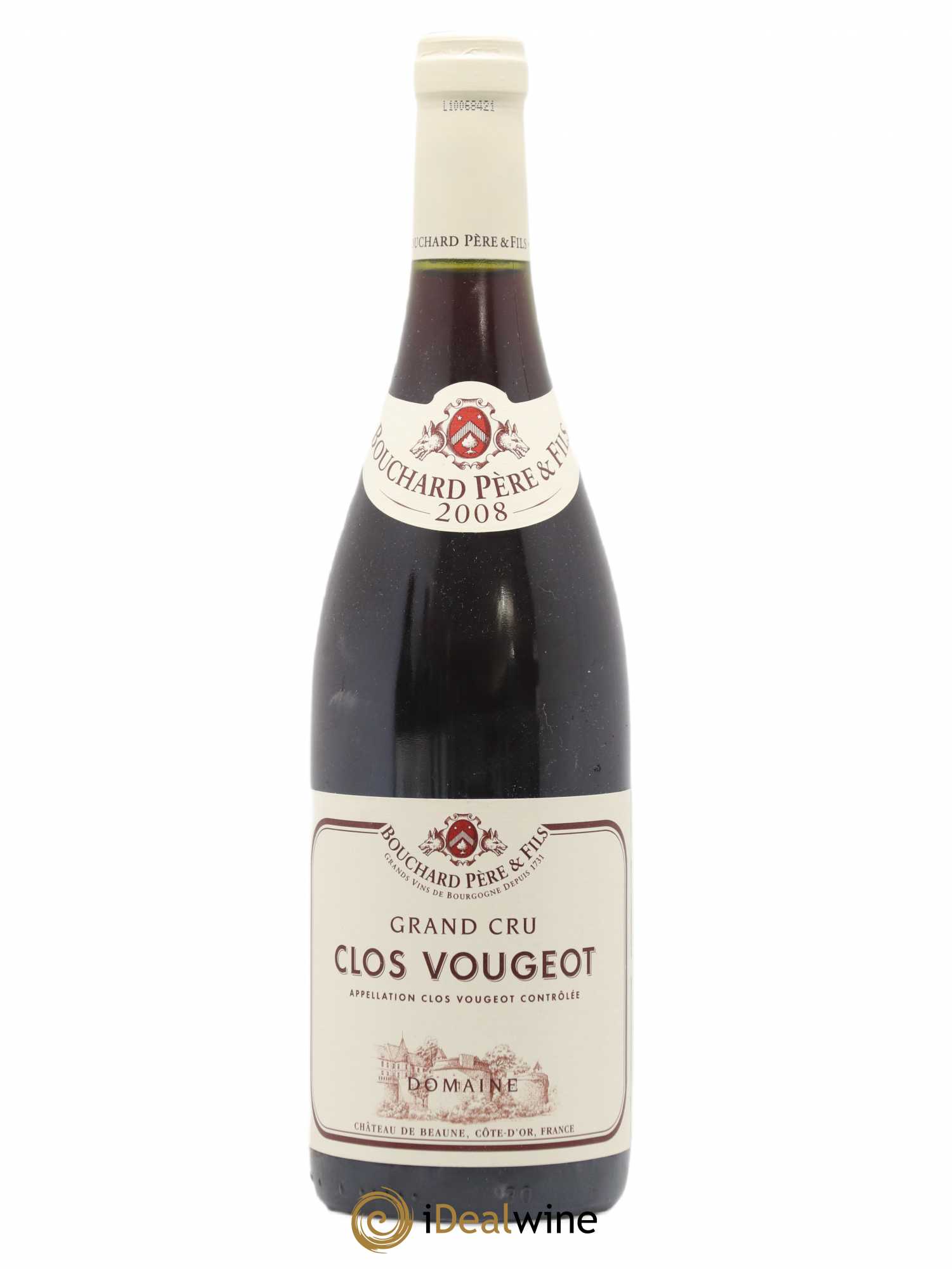 Clos de Vougeot Grand Cru Bouchard Père & Fils 2008 - Lot de 1 bouteille - 0