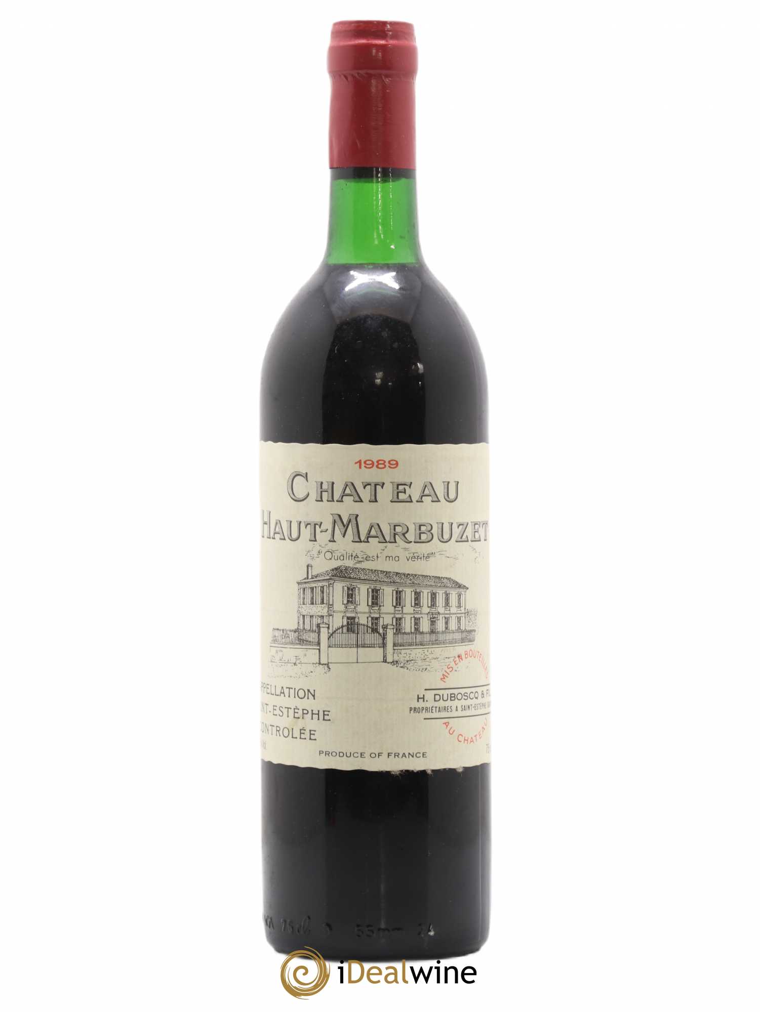 Château Haut Marbuzet 1989 - Lot de 1 bouteille - 0