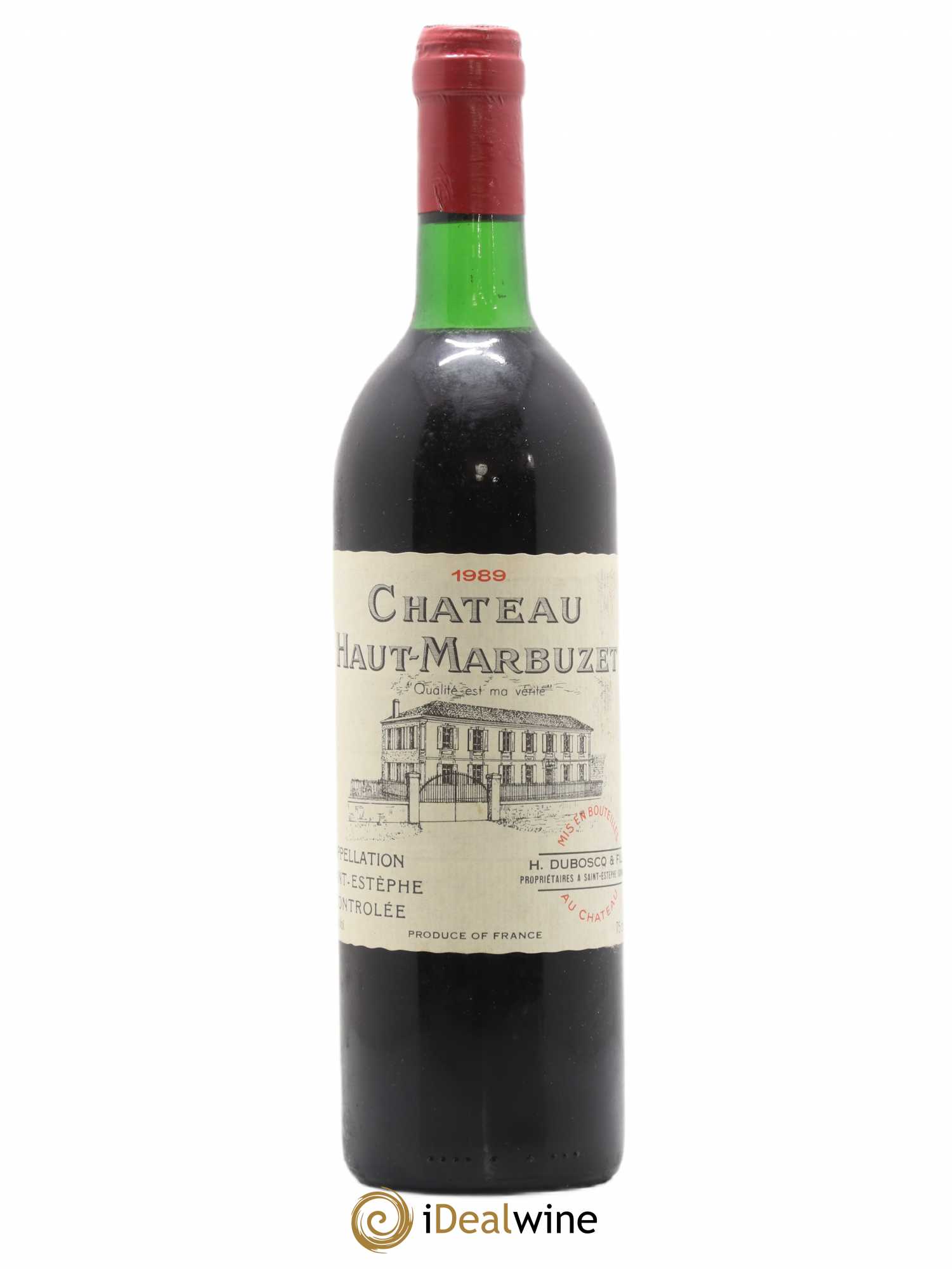 Château Haut Marbuzet 1989 - Lot de 1 bouteille - 0
