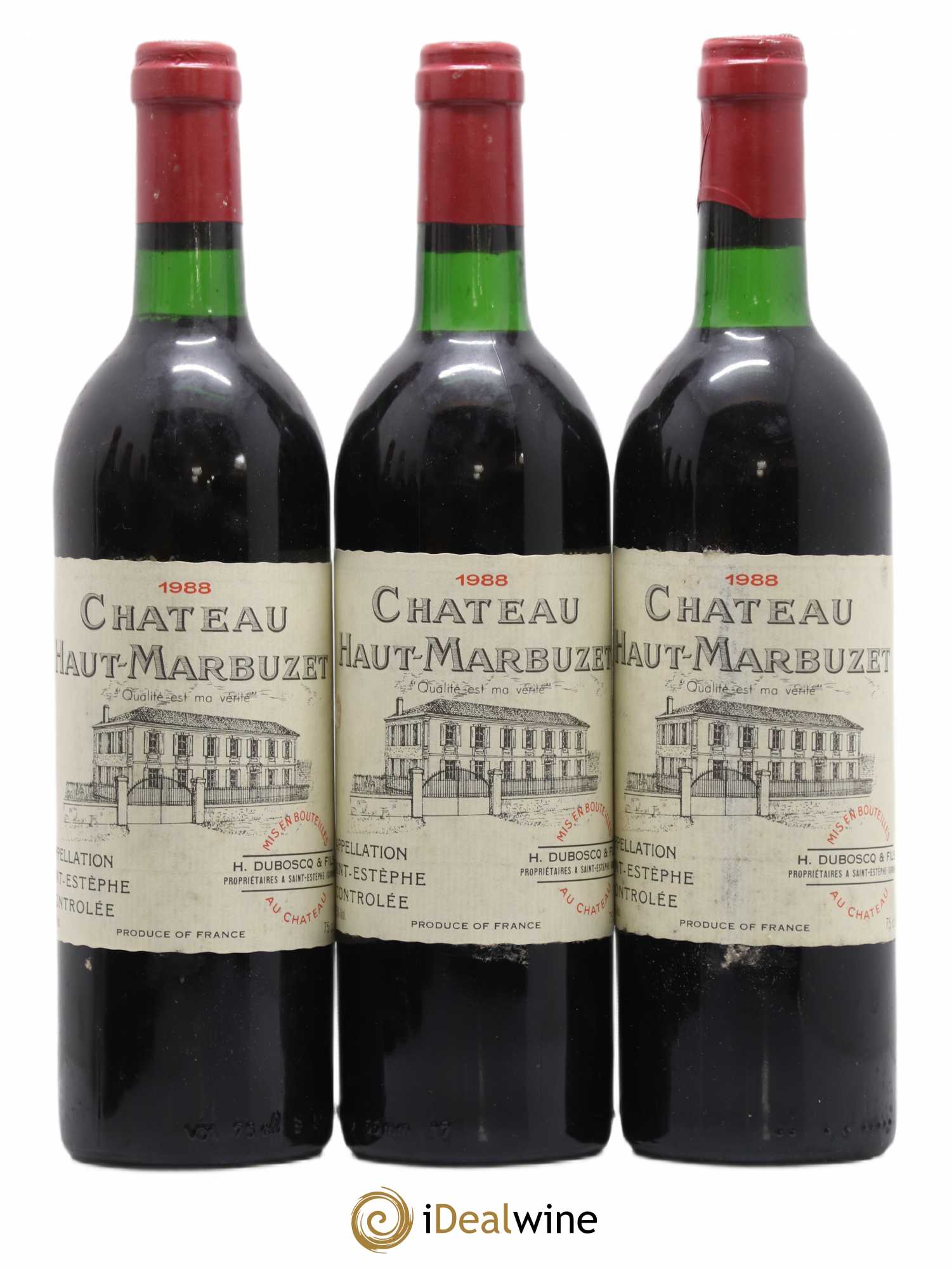 Château Haut Marbuzet 1988 - Lot de 6 bouteilles - 2