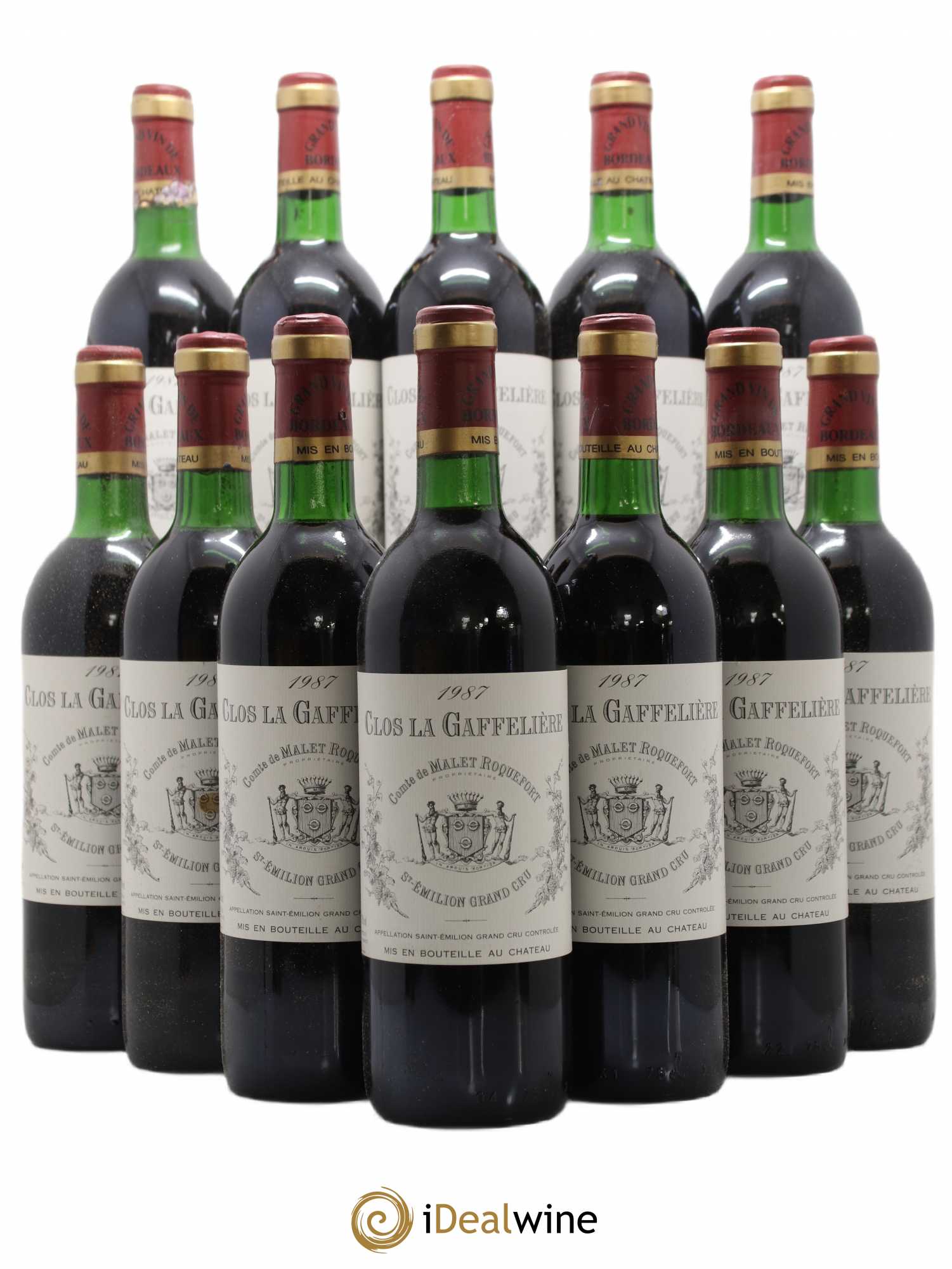 Château la Gaffelière 1er Grand Cru Classé B 1987 - Lot de 12 bouteilles - 0