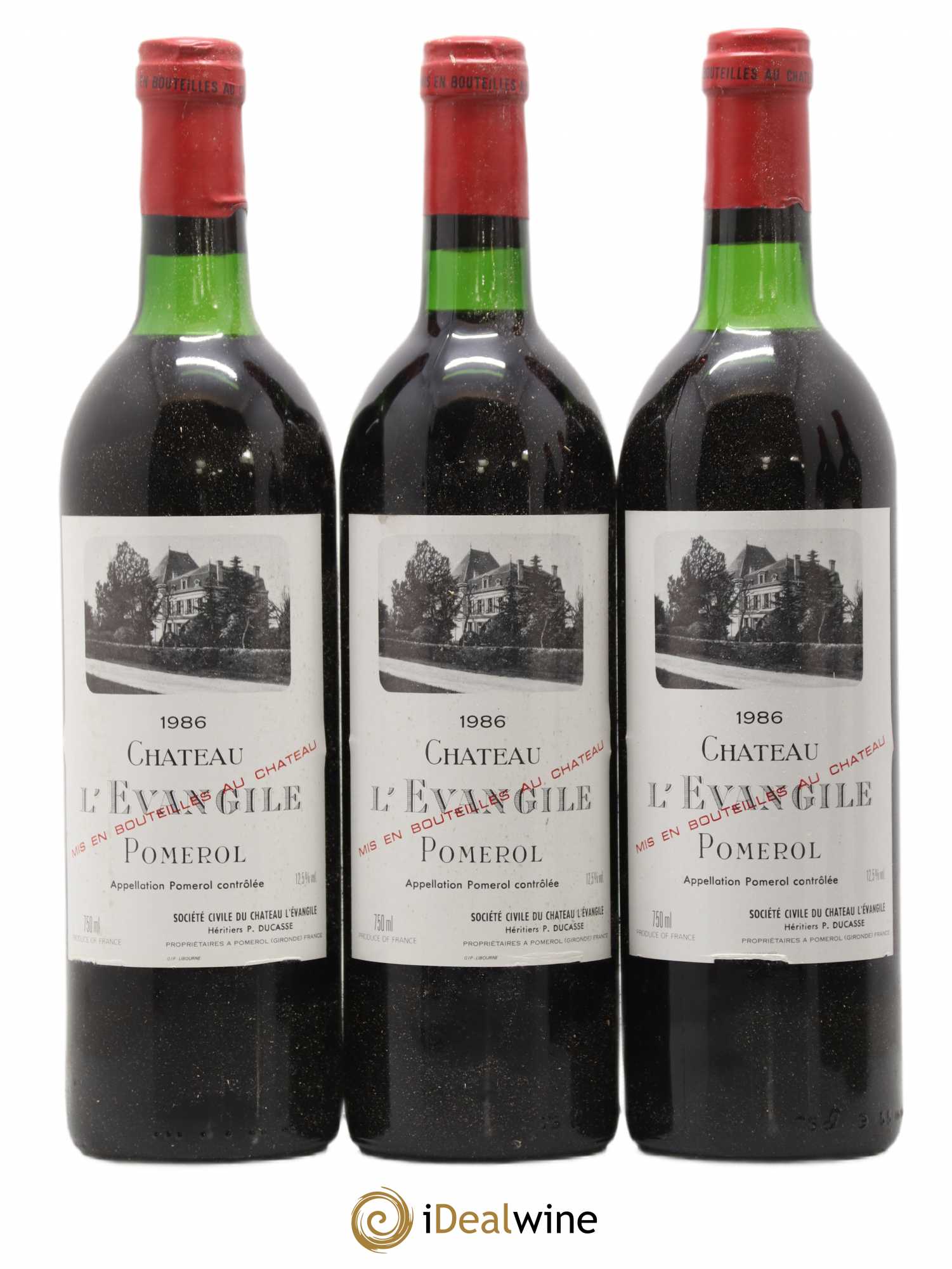 Château l' Évangile 1986 - Lot de 12 bouteilles - 1