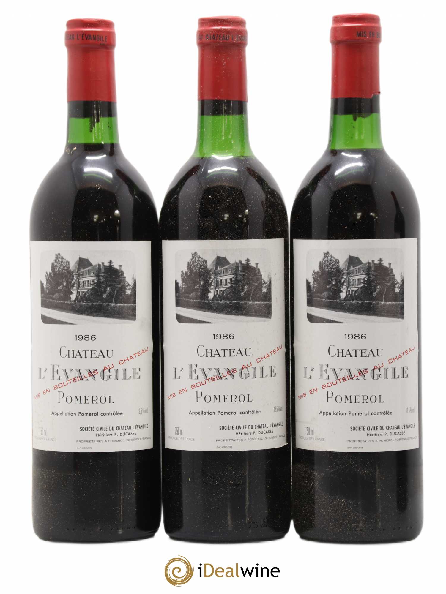Château l' Évangile 1986 - Lot de 12 bouteilles - 2