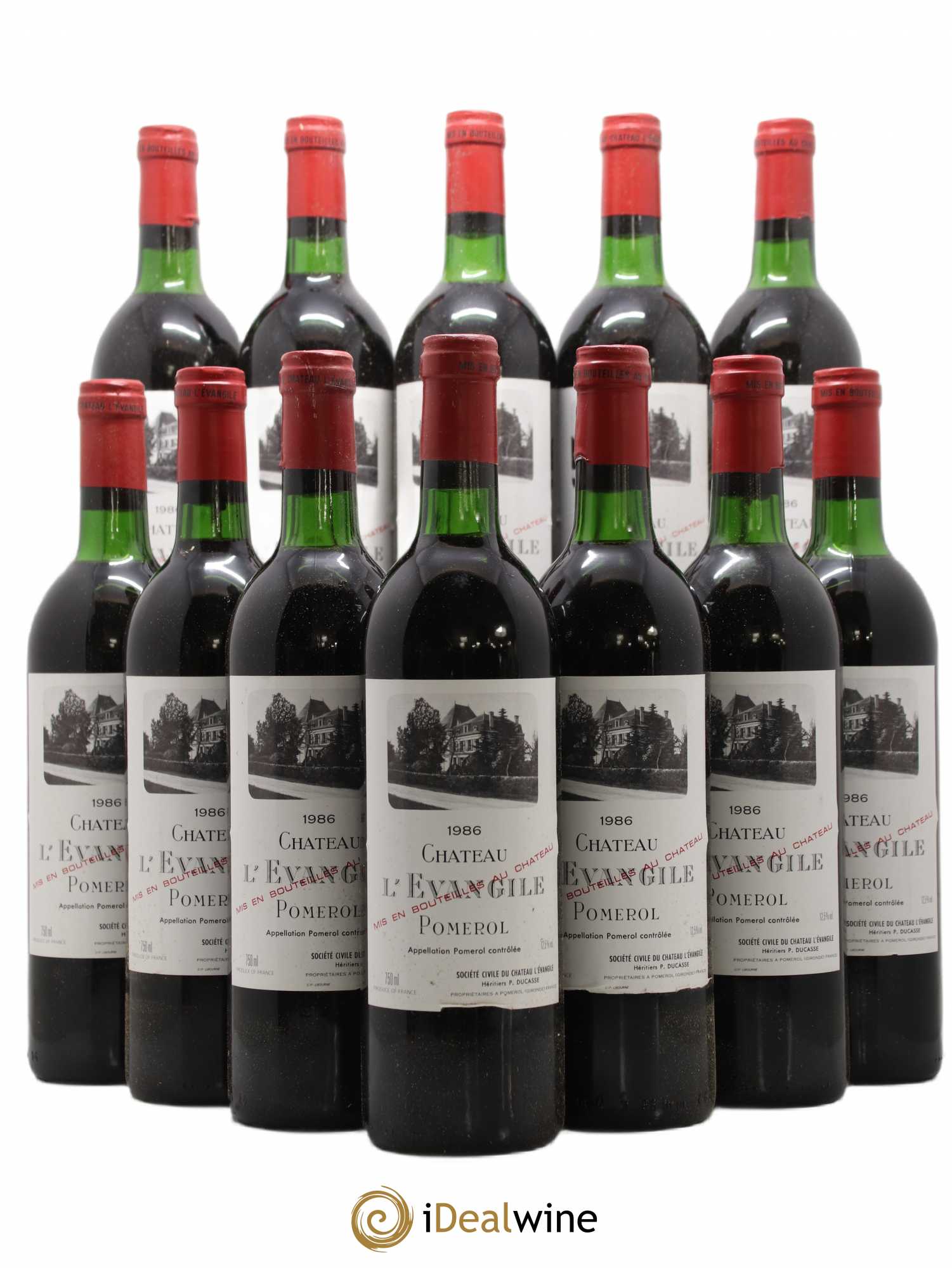 Château l' Évangile 1986 - Lot de 12 bouteilles - 0