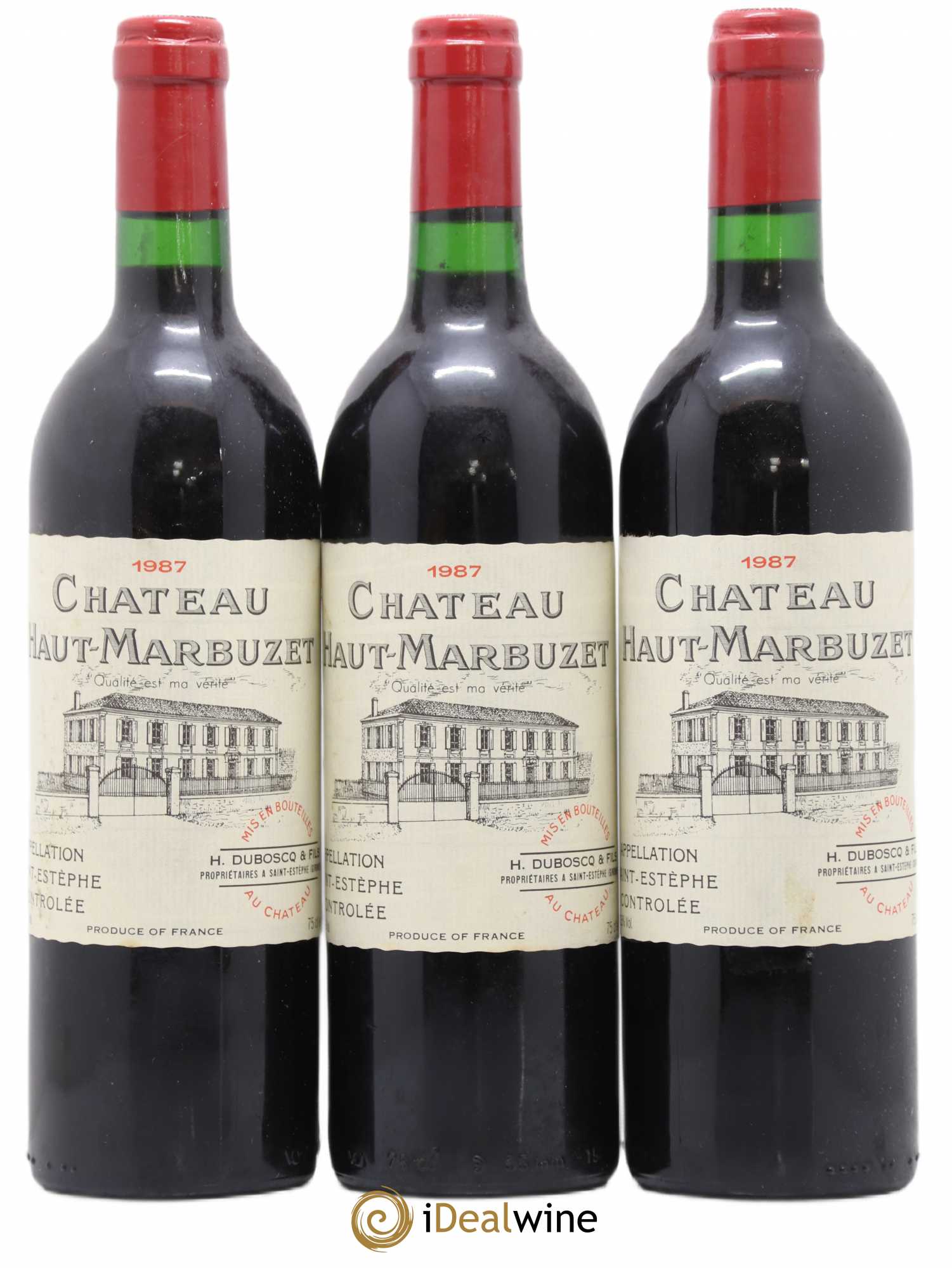 Château Haut Marbuzet 1987 - Lot de 6 bouteilles - 2