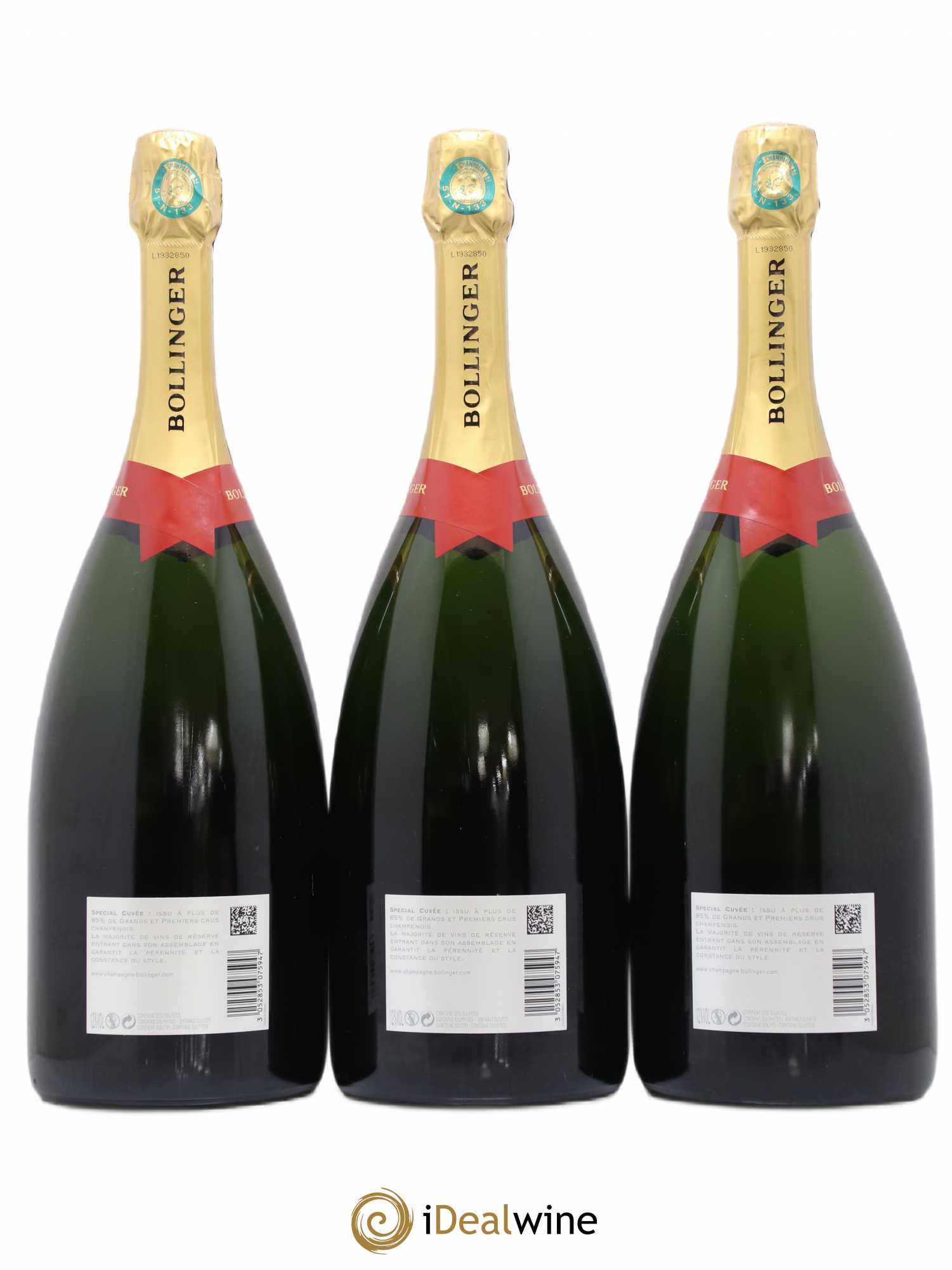 Special Cuvée Brut Bollinger - Lot de 3 magnums - 1