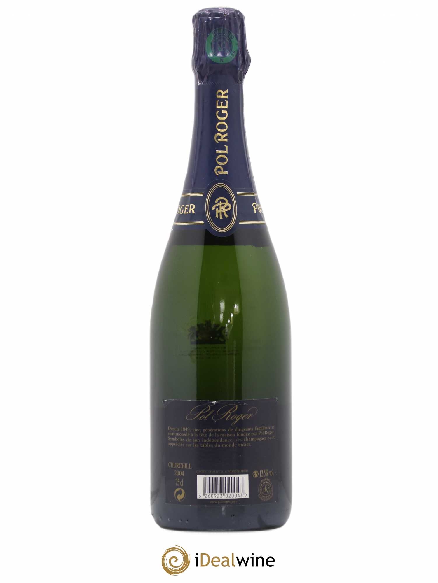 Cuvée Winston Churchill Pol Roger 2004 - Lot de 1 bouteille - 1