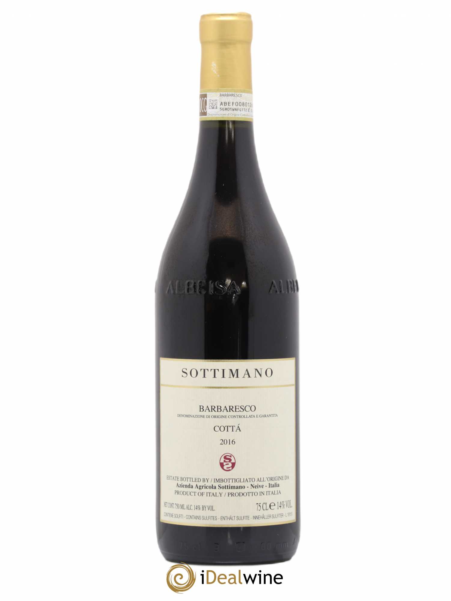 Barbaresco DOCG Cottà Sottimano 2016 - Lot de 1 bouteille - 0