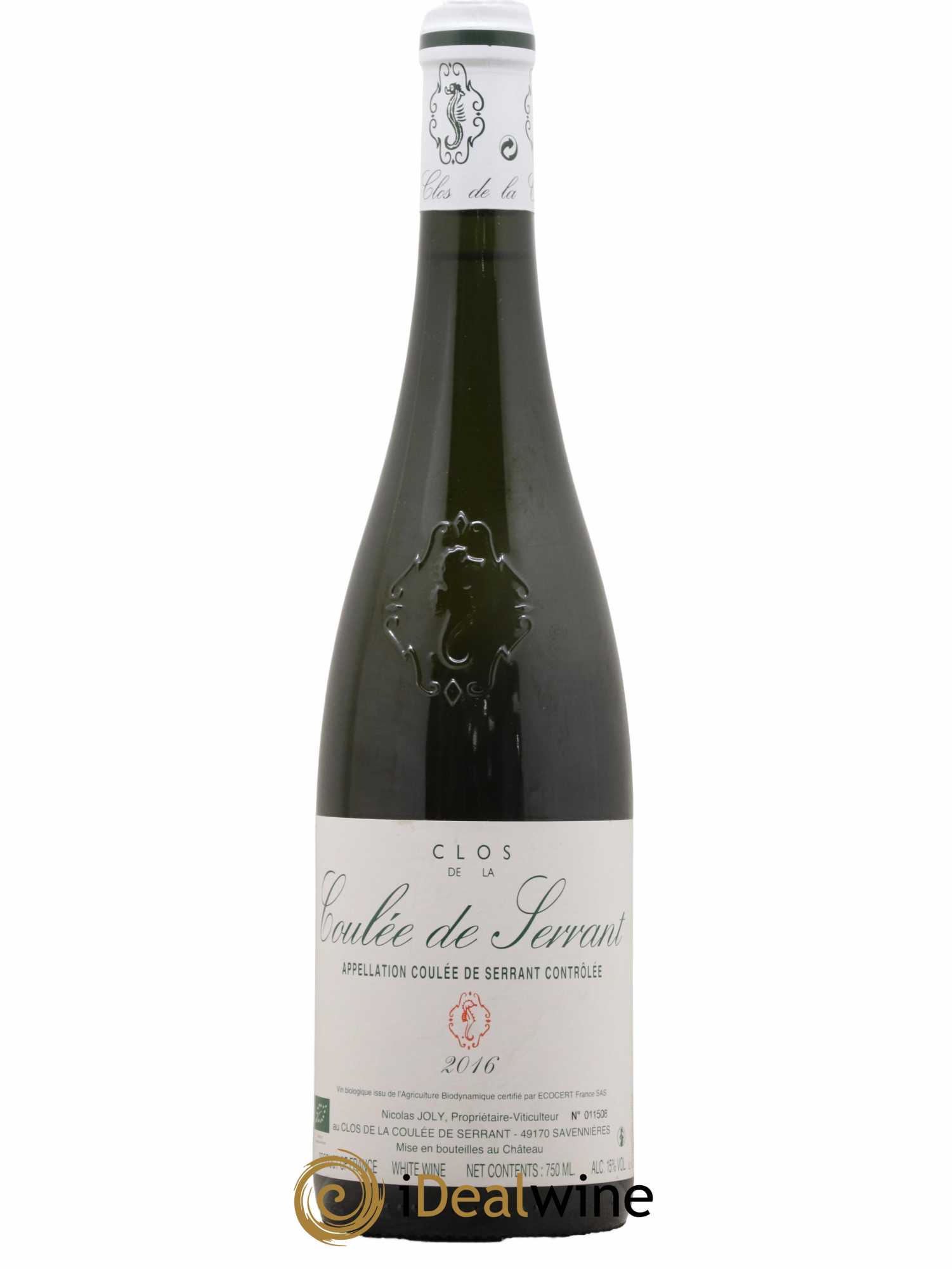 Savennières Clos de la Coulée de Serrant Vignobles de la Coulée de Serrant - Nicolas Joly 2016 - Lot de 1 bouteille - 0