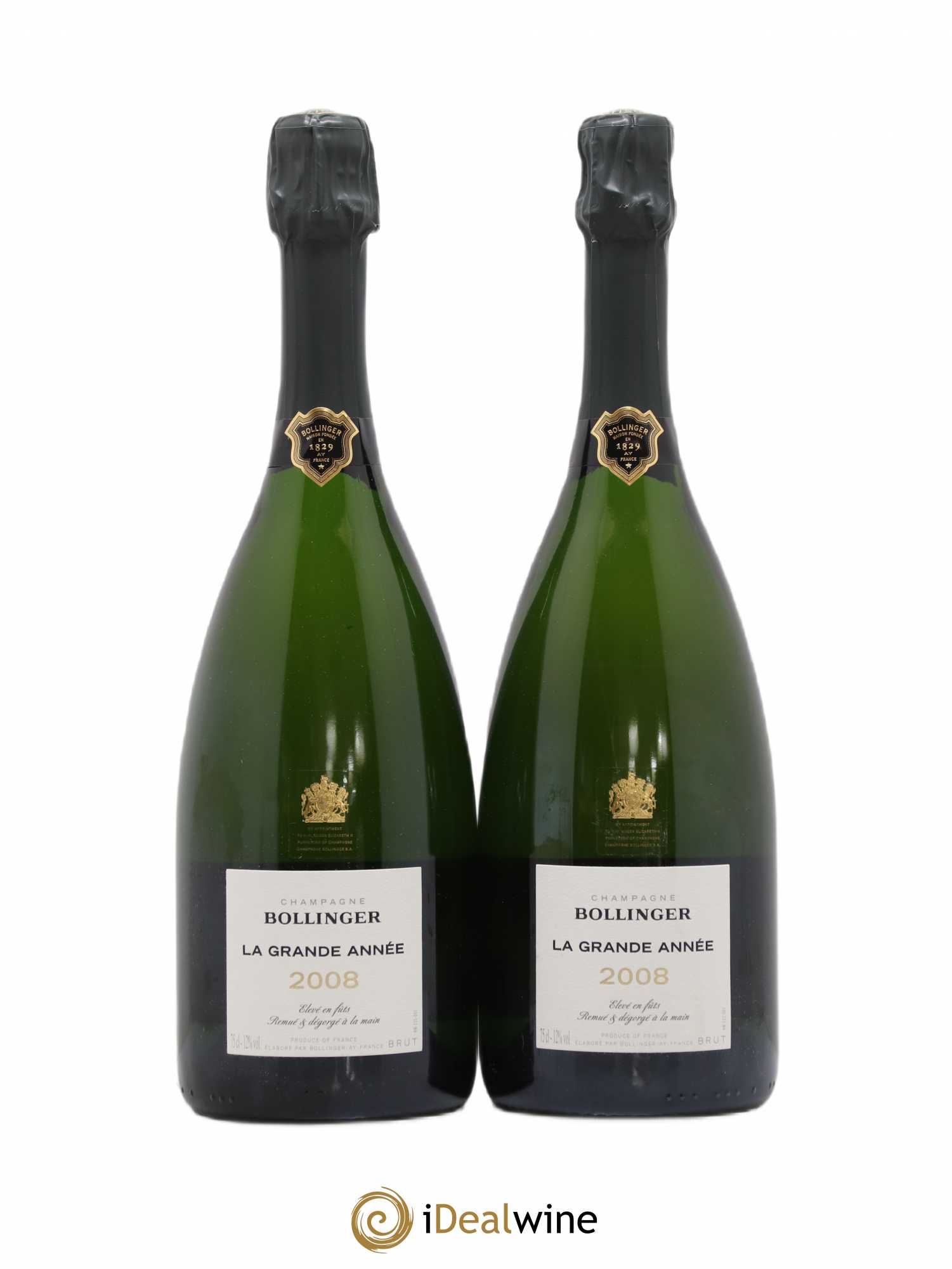 La Grande Année Brut Bollinger 2008 - Lot de 2 bouteilles - 0