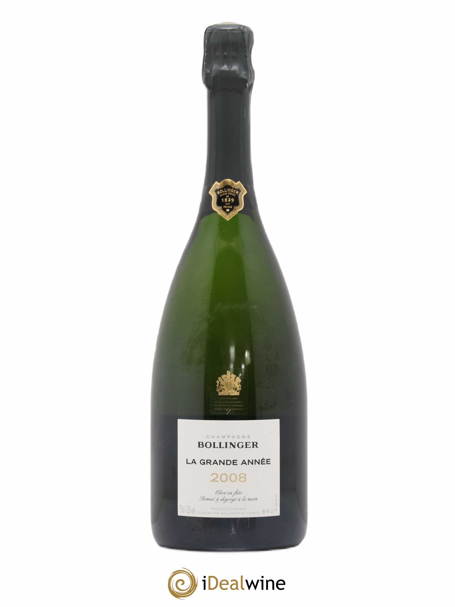 La Grande Année Brut Bollinger 2008 - Lot de 1 bouteille - 0