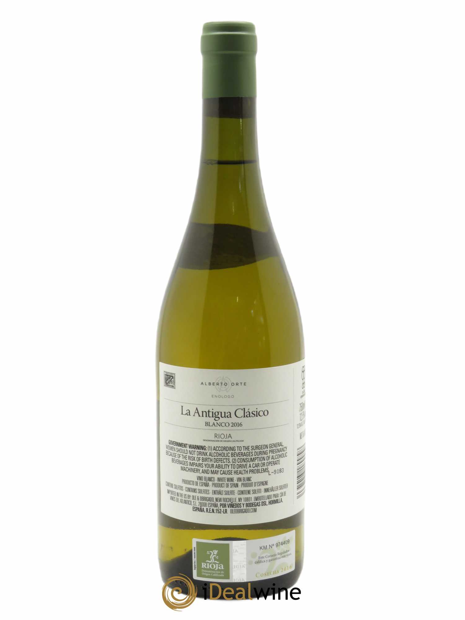 Rioja DOCa La Antigua Clásico Alberto Orte 2016 - Lot de 1 bouteille - 1